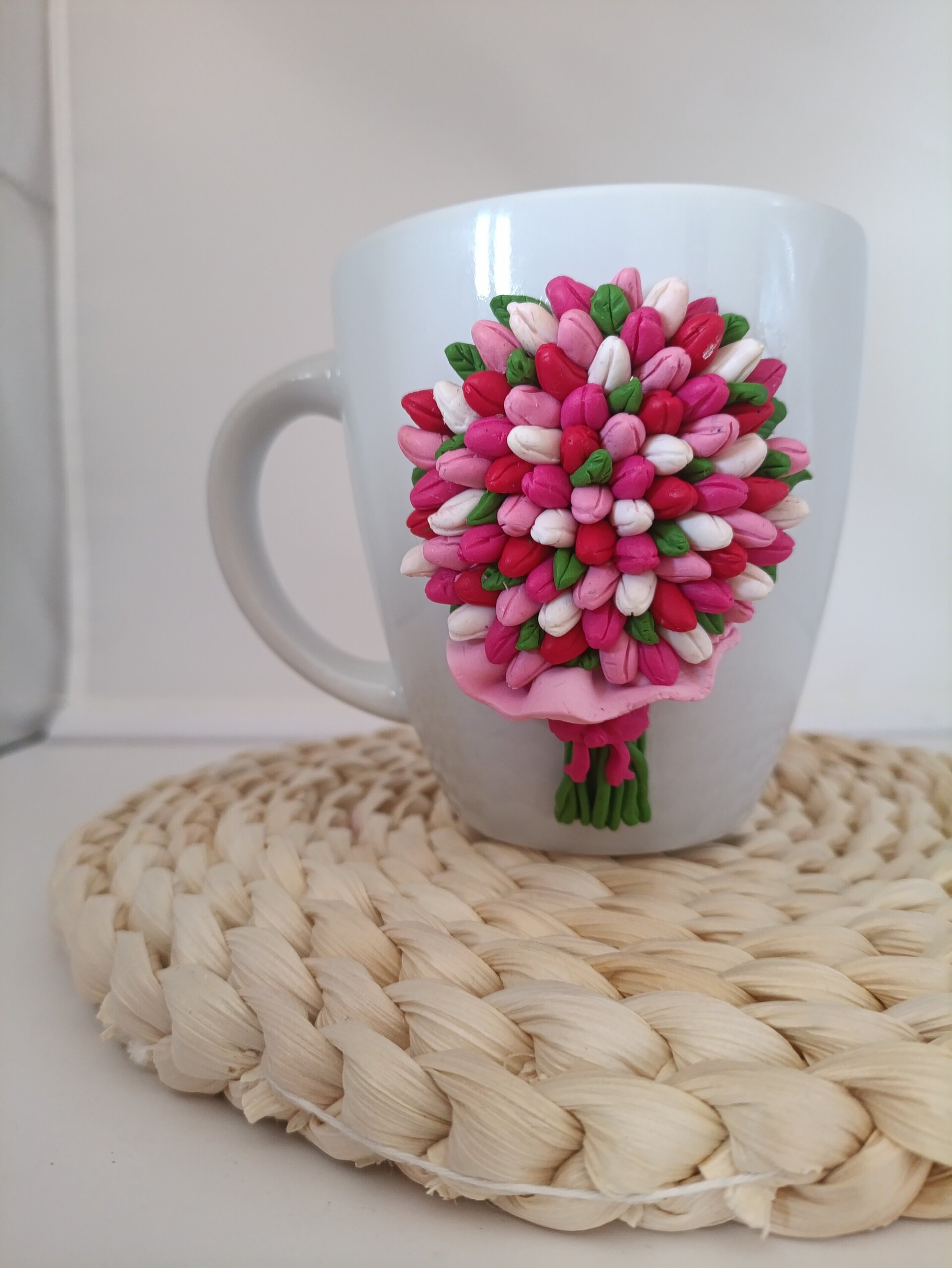 Taza ramo de tulipanes personalizada - 9