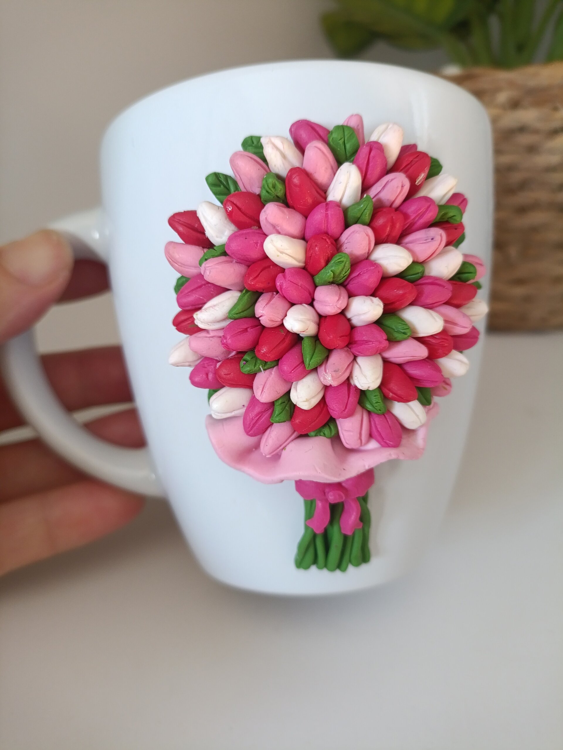 Taza ramo de tulipanes personalizada - 7