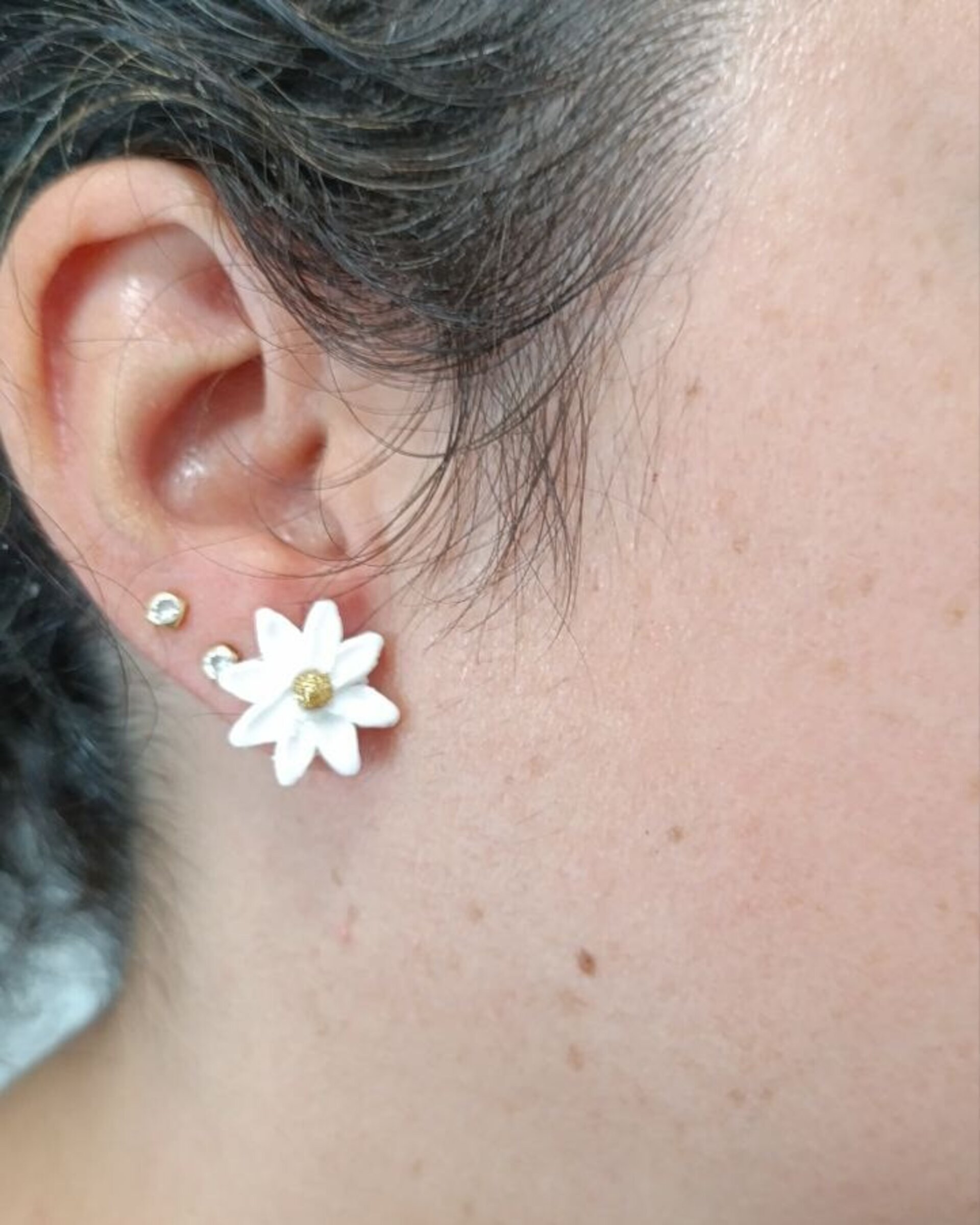Pendientes pequeños Margarita Gold - 7