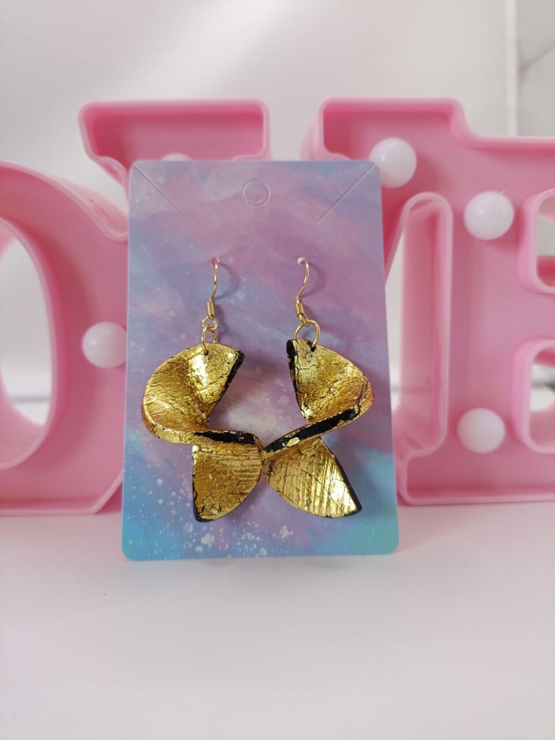 Pendientes de fiesta hechos a mano - 5
