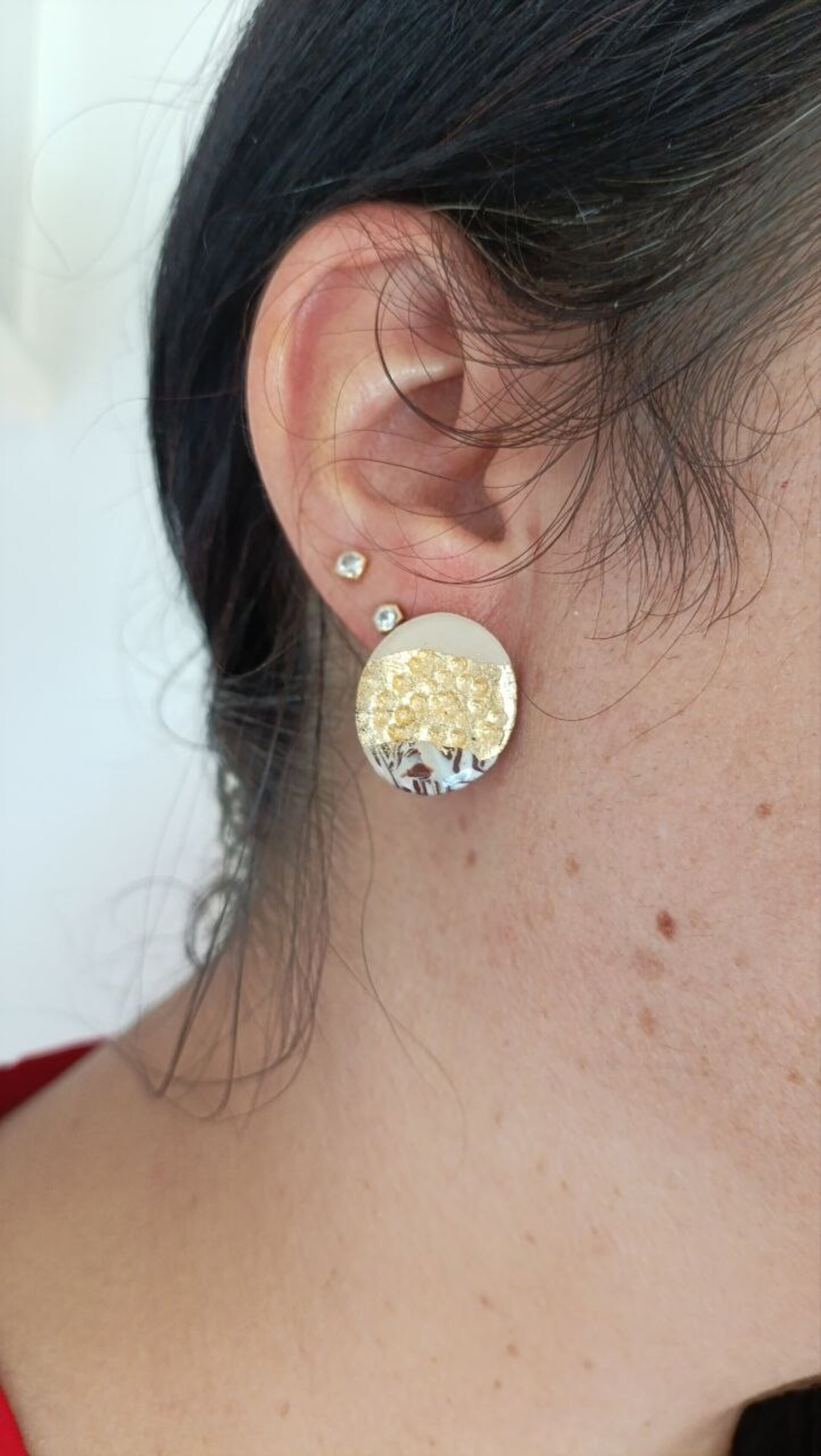 Pendientes Terrenal Ovalado - 3