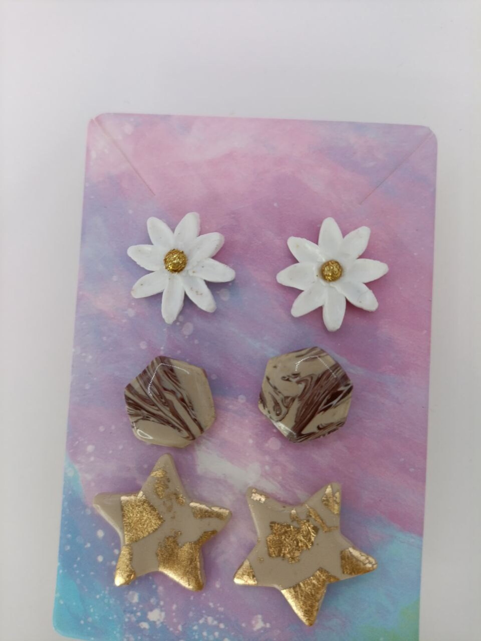 Pack de 3 Pares de Pendientes pequeños mujer- 25 MODELOS DIFERENTES - 16