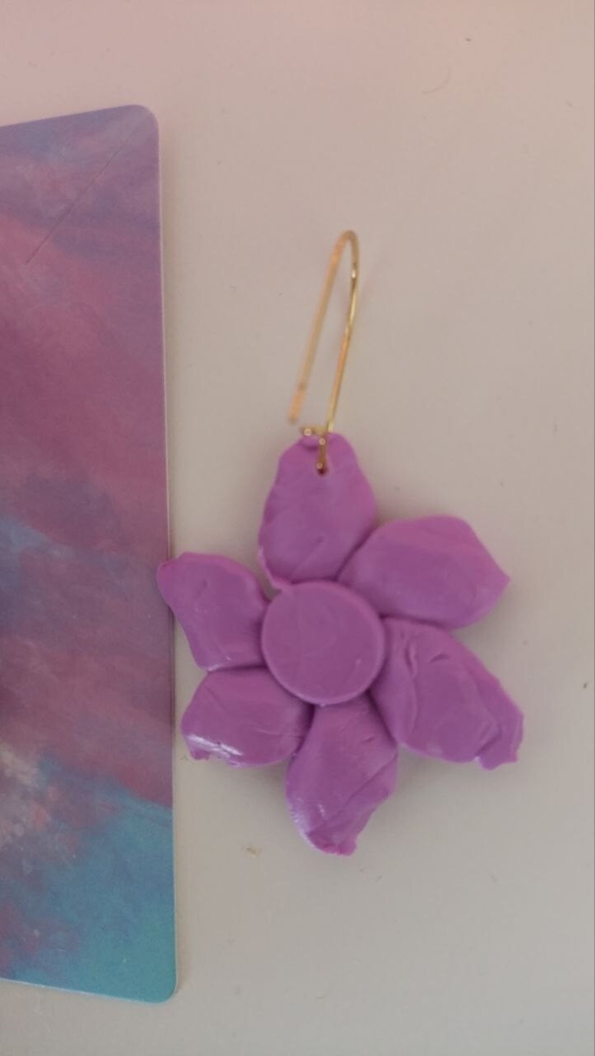 Pendientes Flor Real con Perlita - 4