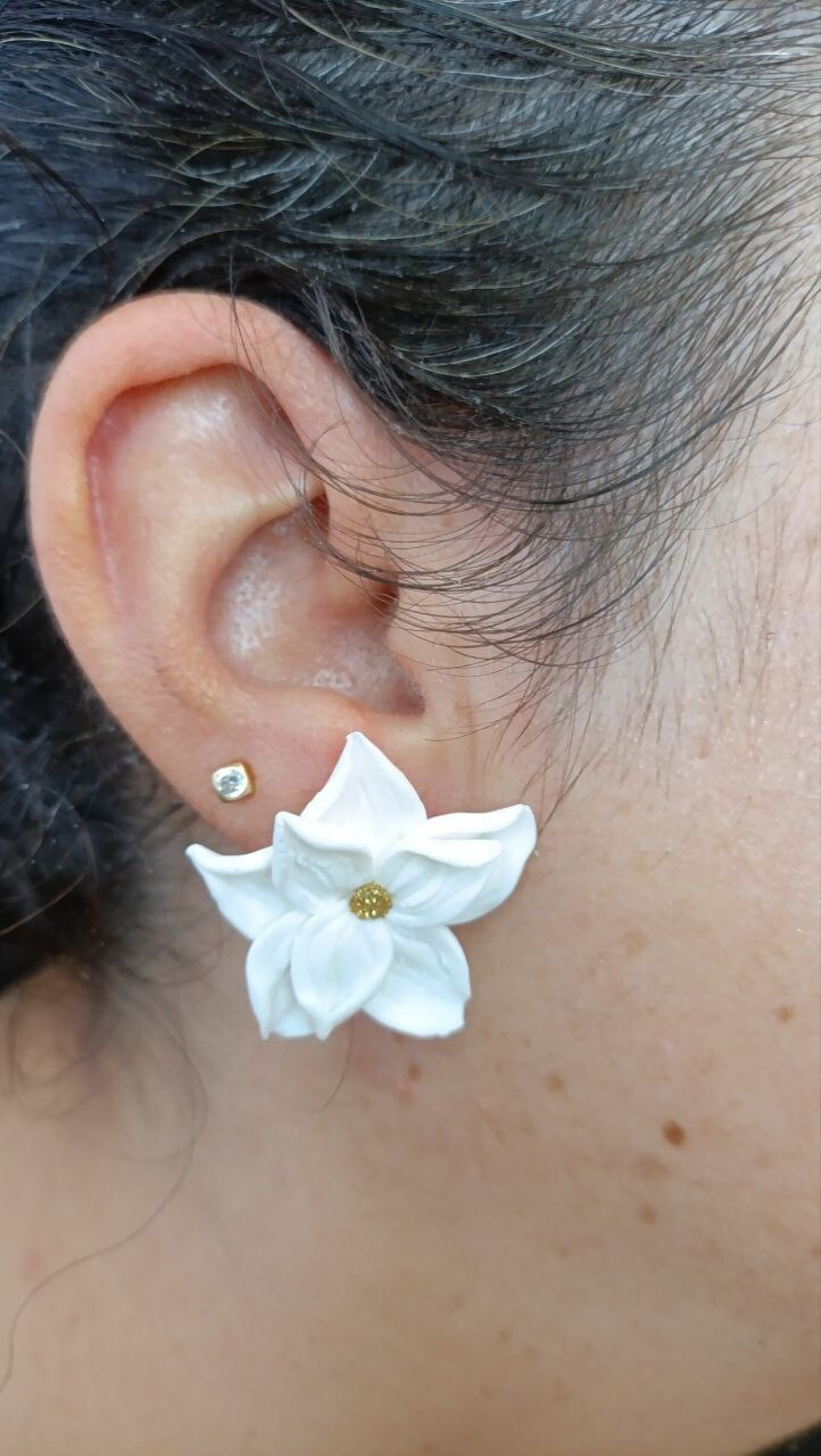 Pendientes de arcilla Flor Kira - 5