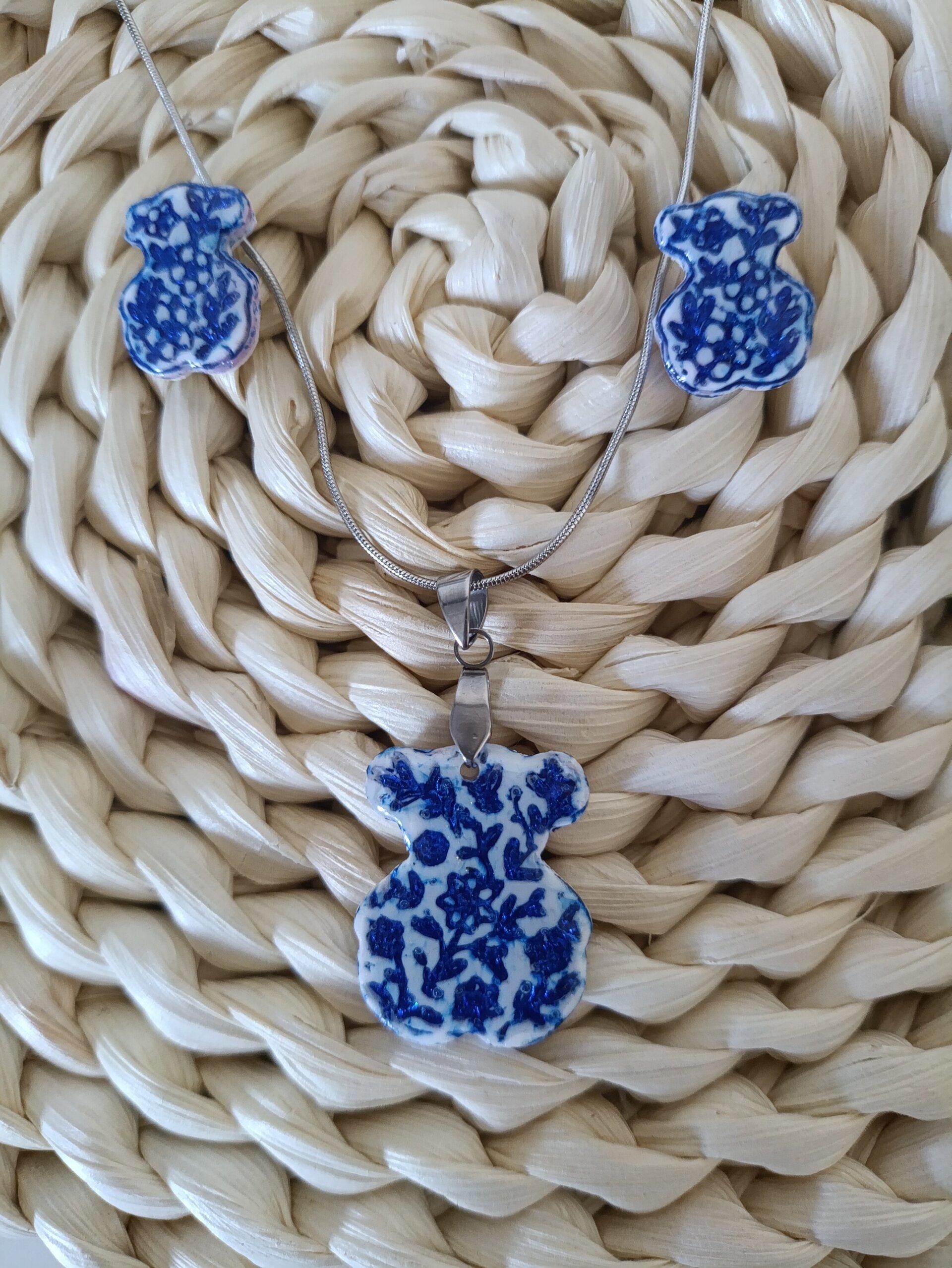 Conjunto pendientes y colgante Oso - 6