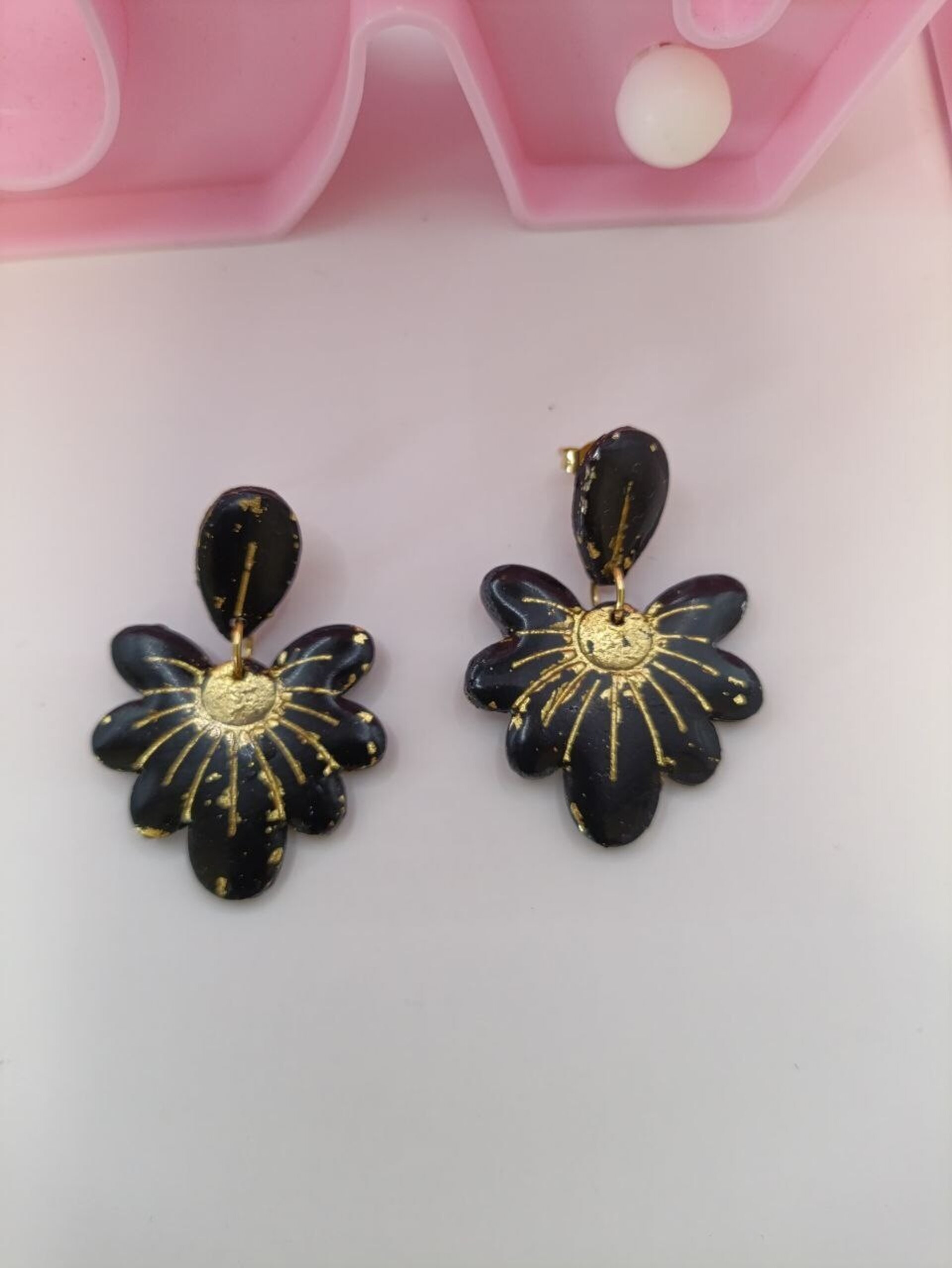 Pendientes de acero y arcilla Margarita Glam - 11