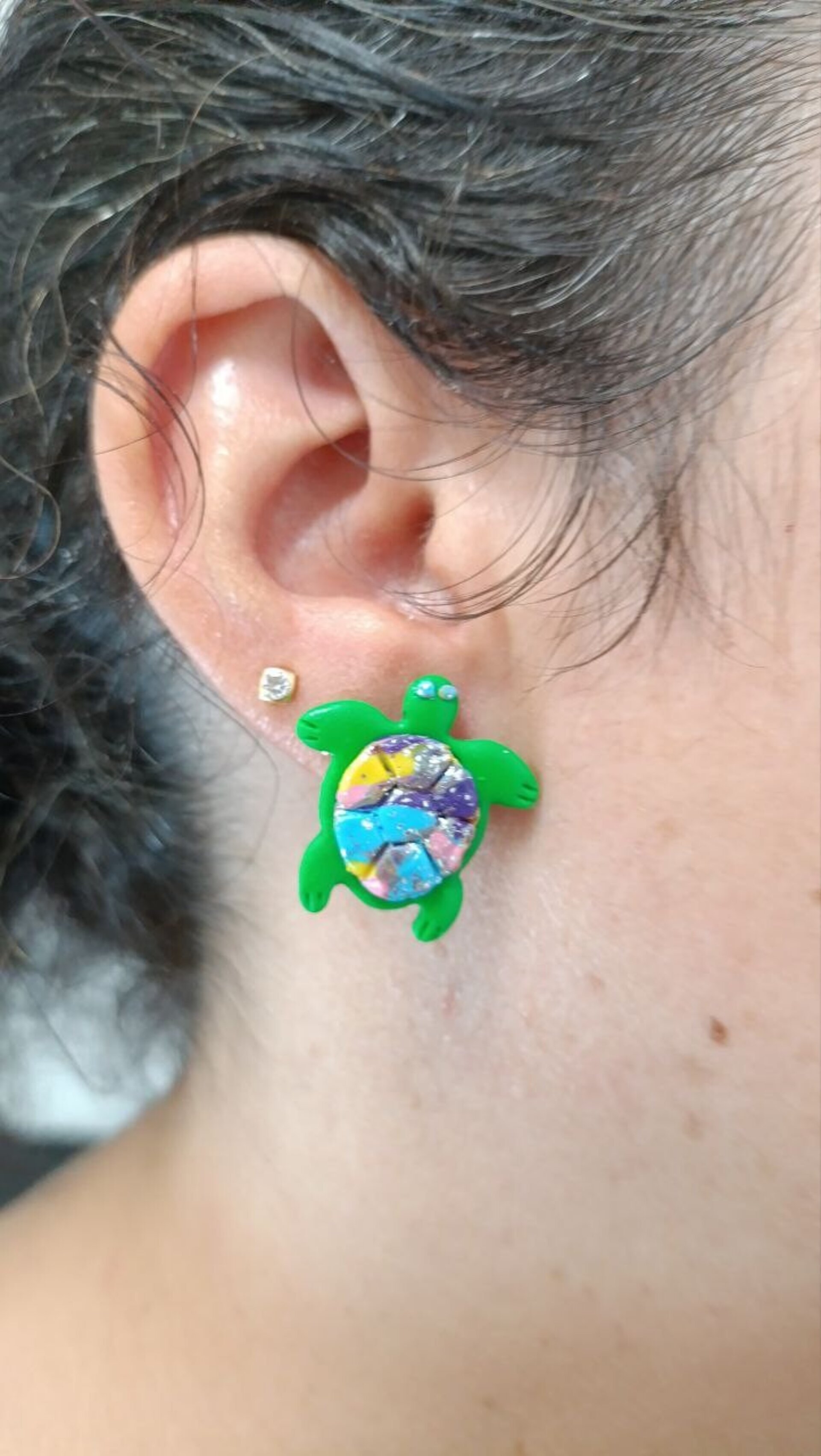 Pendientes Tortuga sicodelic - 3