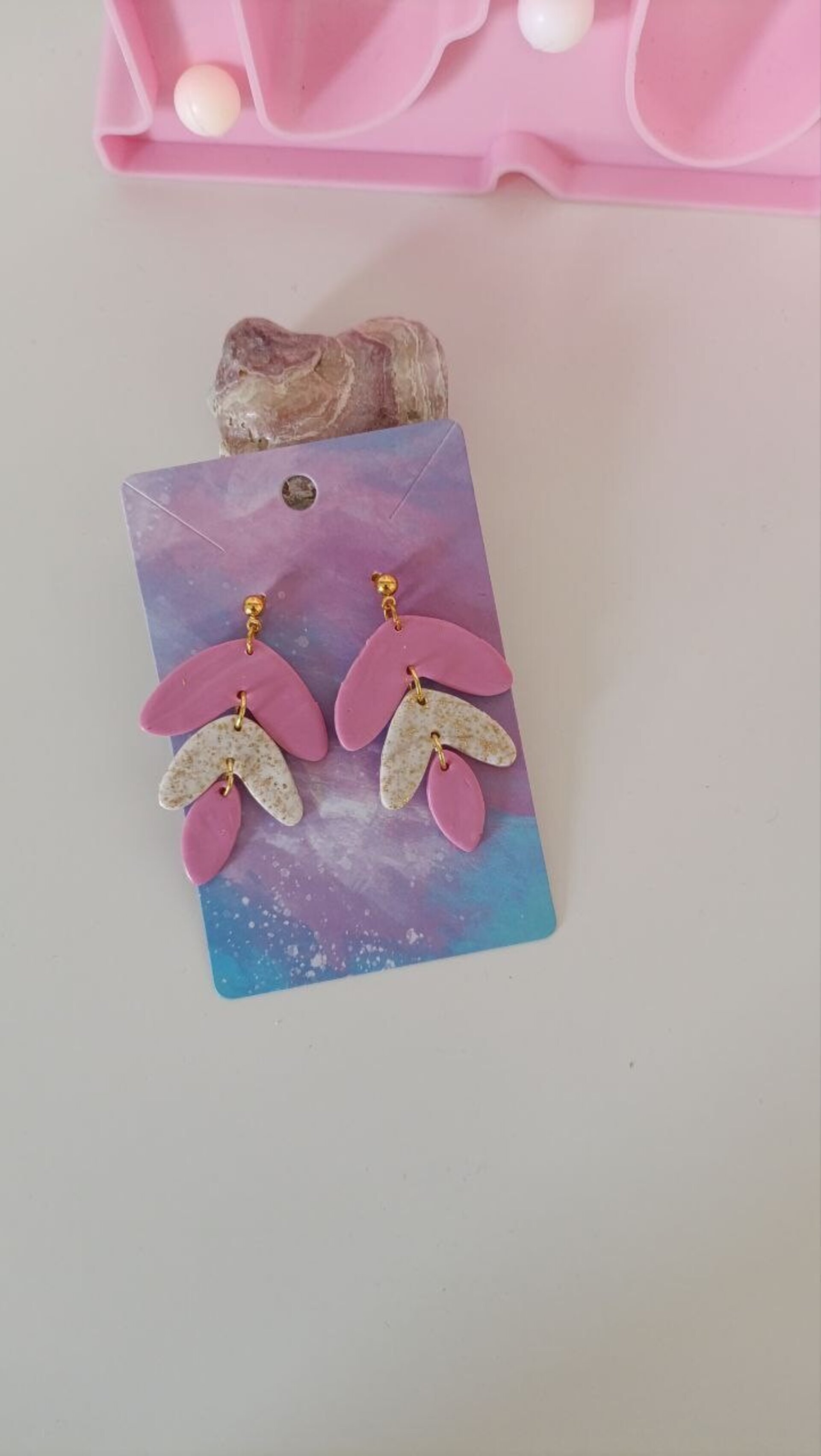 Pendientes Largos Sof Rosa - 6