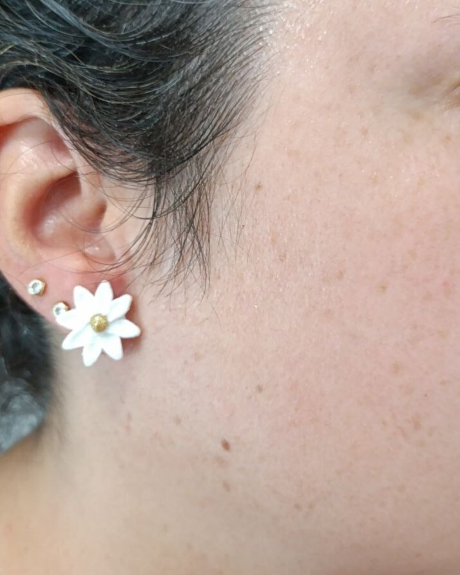 Pendientes pequeños Margarita Gold - 4