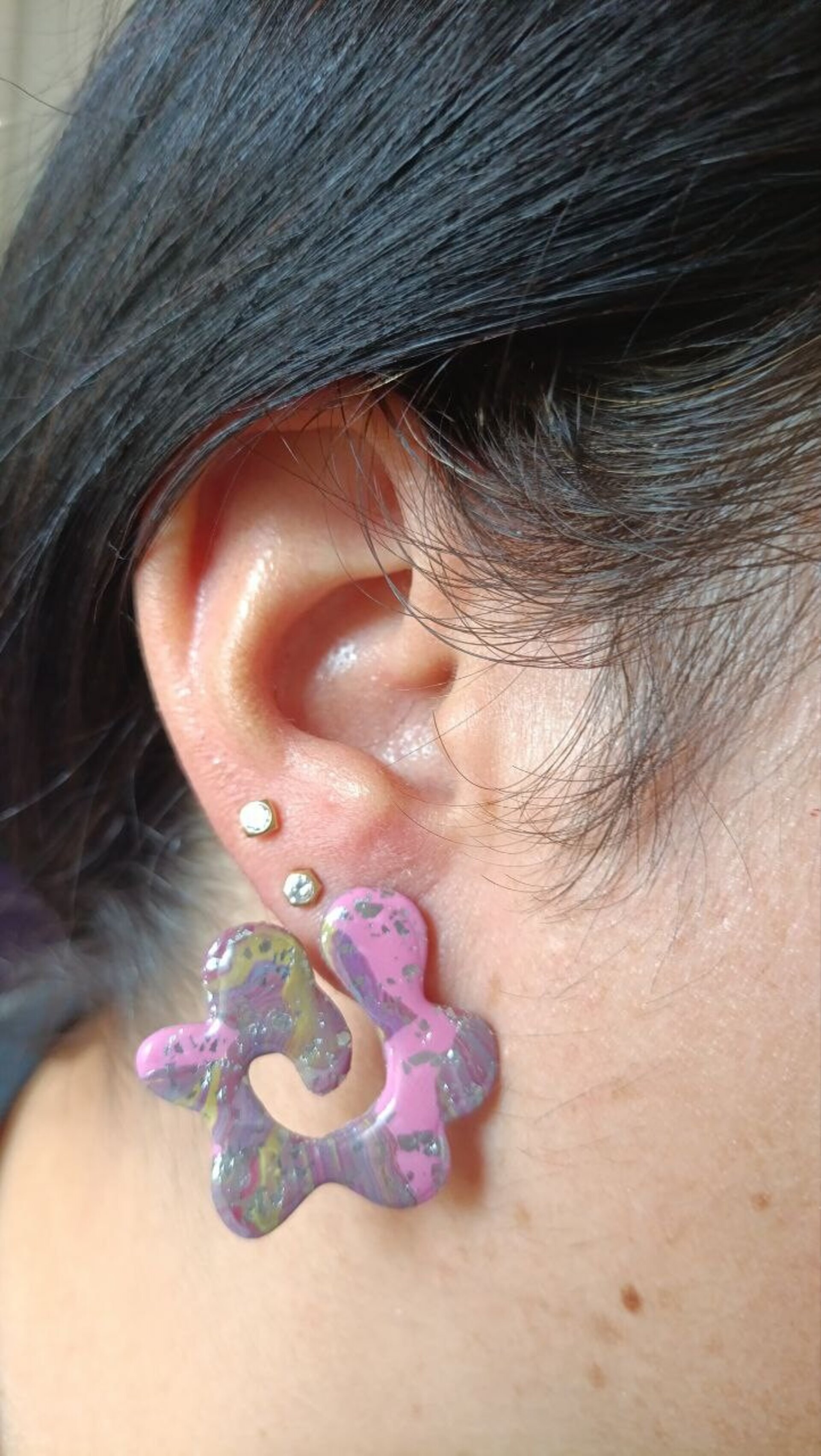 Pendientes Flow Sicodelic - 6