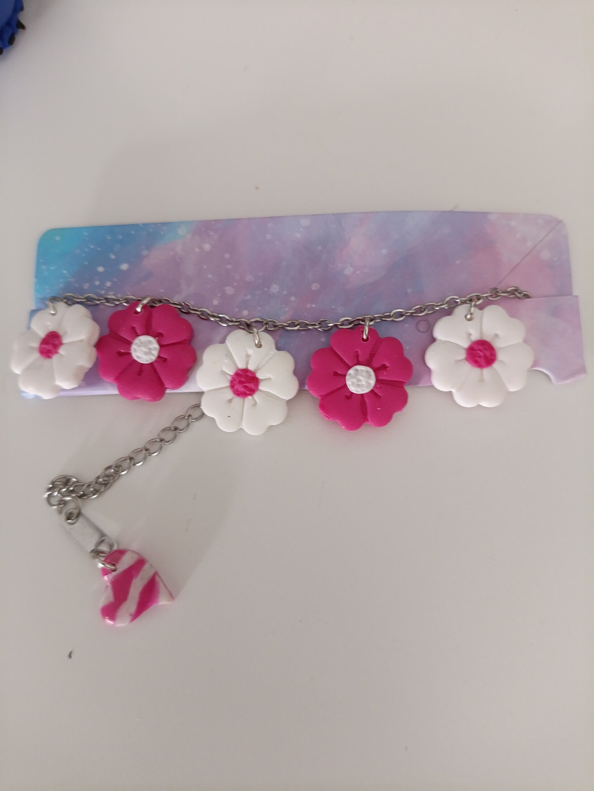 Pulsera charms flores - 1