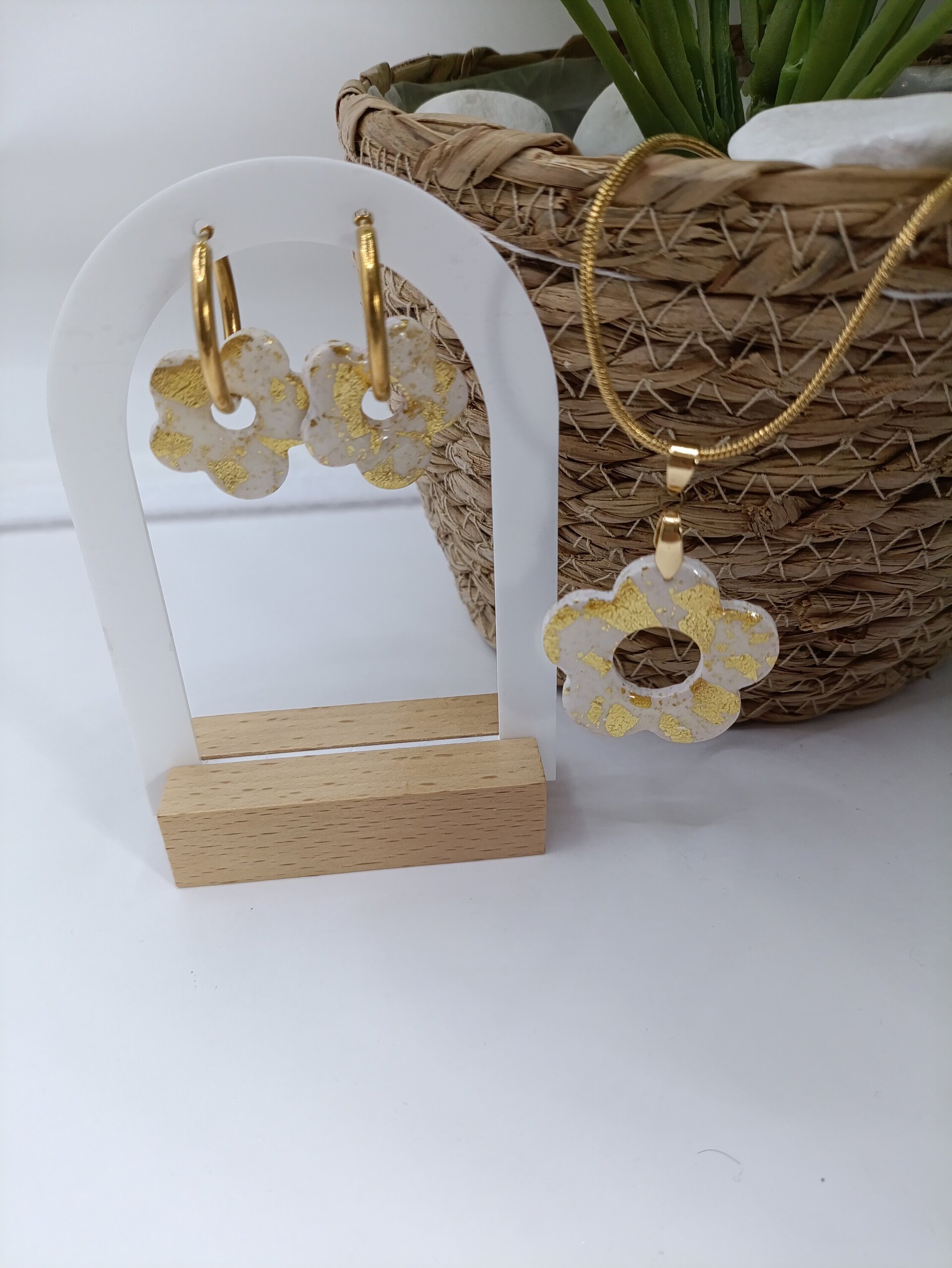 Conjunto de pendientes de aro de colgante  2 modelos a elegir - 5