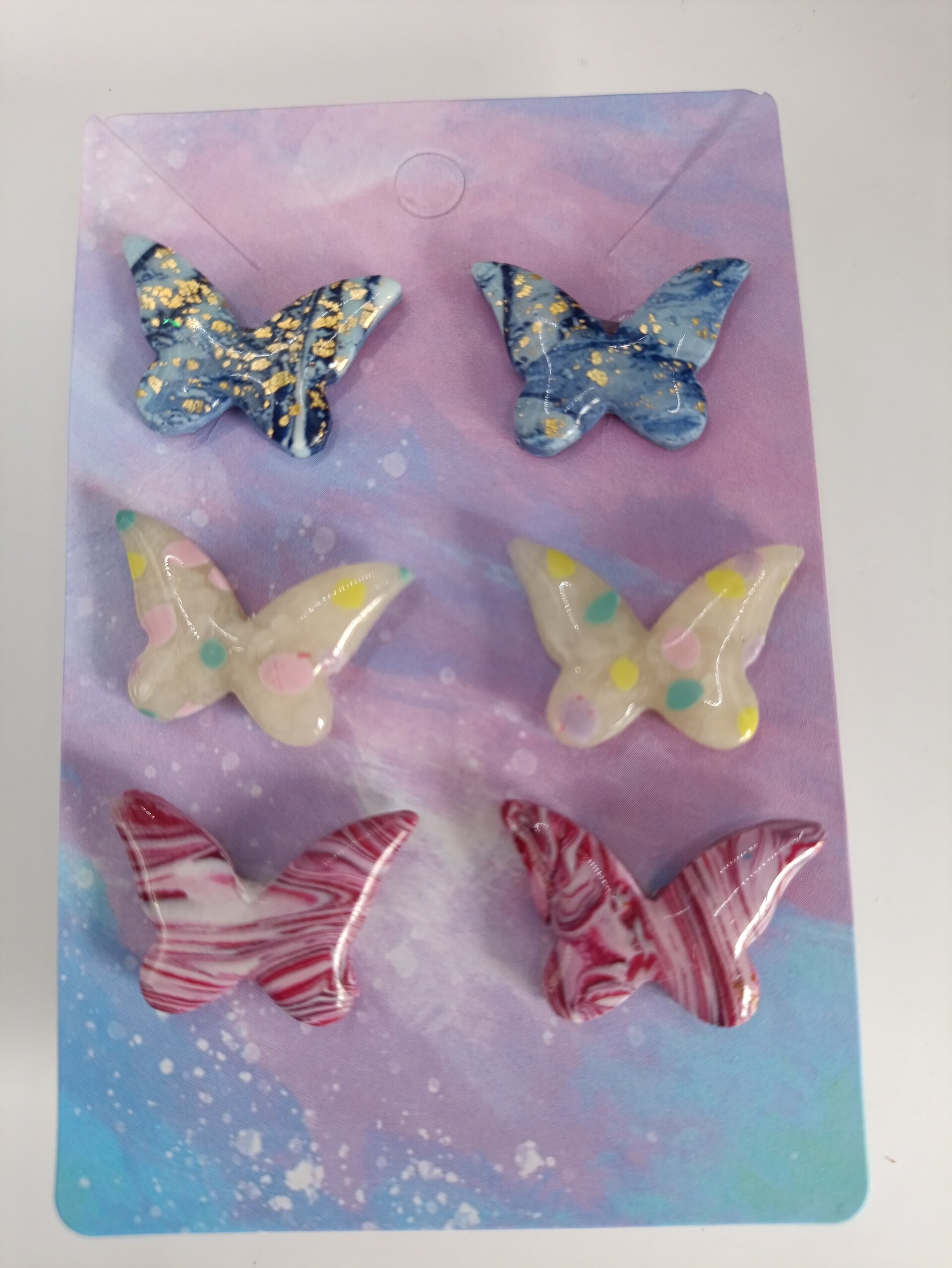 Pack de 3 pares de pendientes mariposa - 3