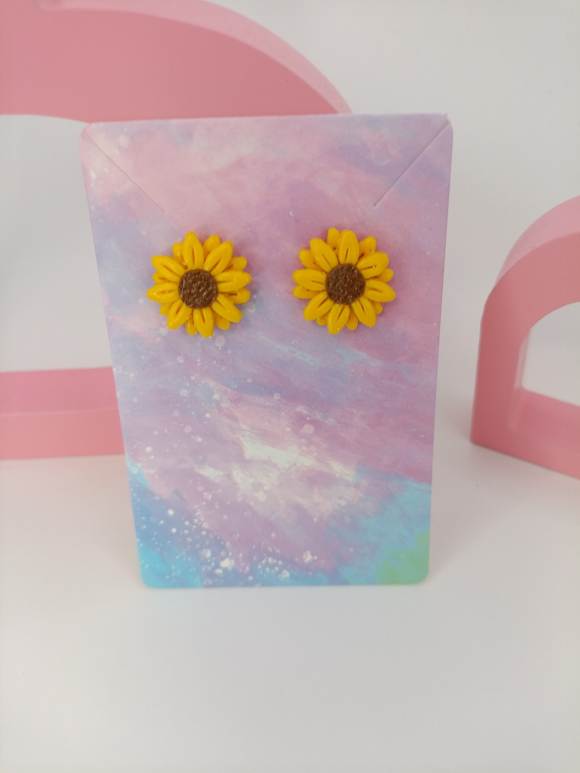 Pendientes pequeños Girasol - 5