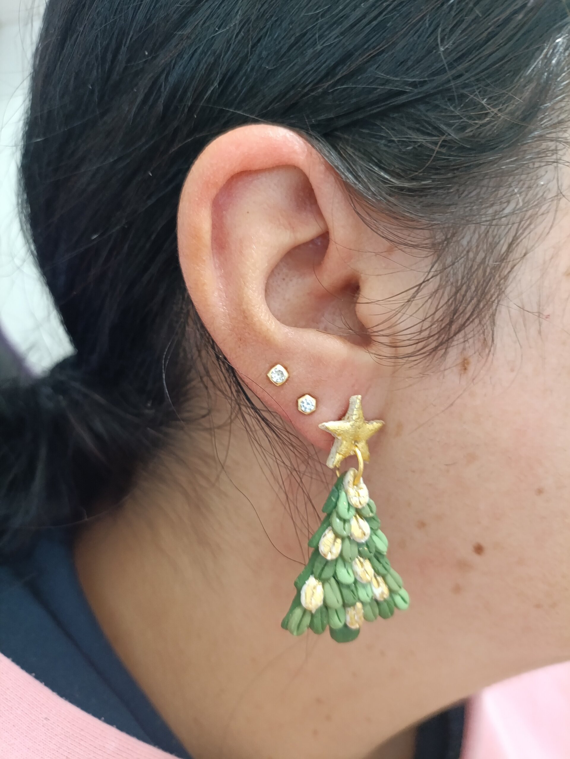 Pendientes arbol de navidad - 2
