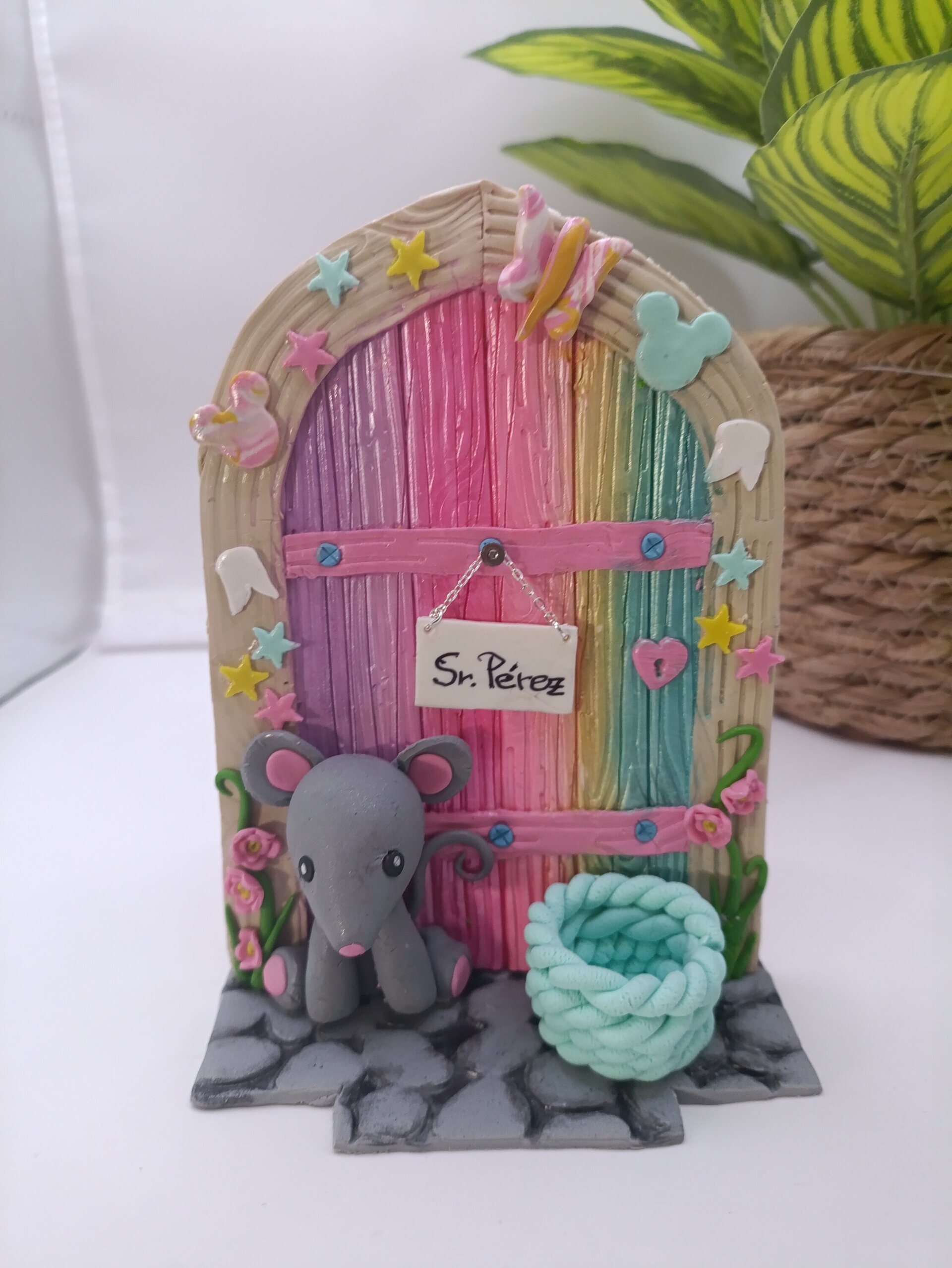 Puerta Magica del Ratón Pérez, personalizada rosa - 3