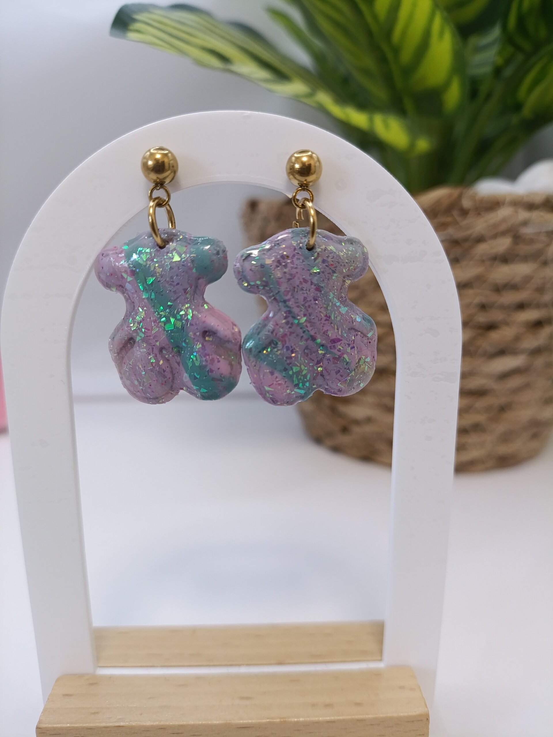 Pendientes Oso colgant- varios colores - 4