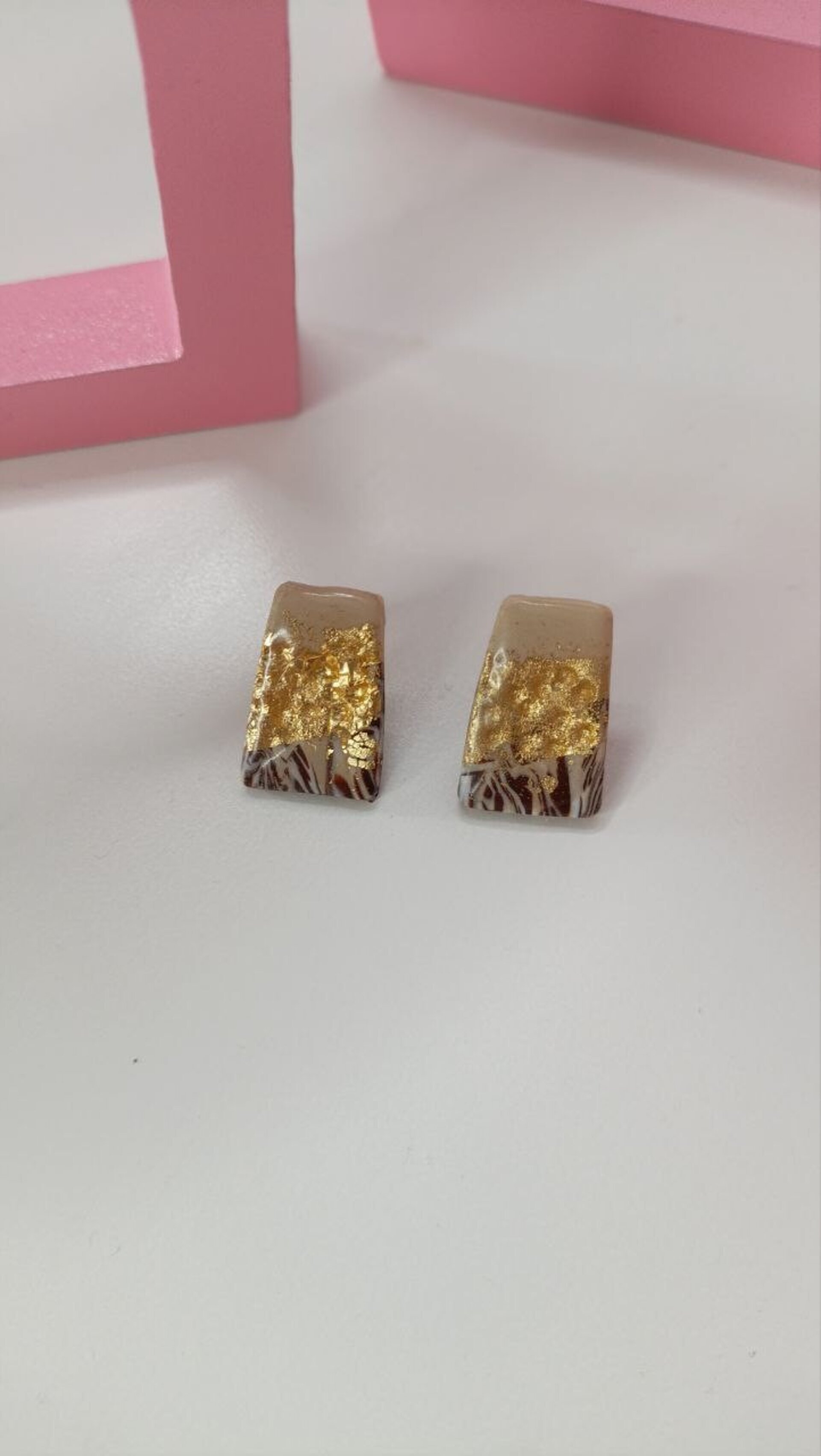 Pendientes Terrenal Rectangurlar - 4