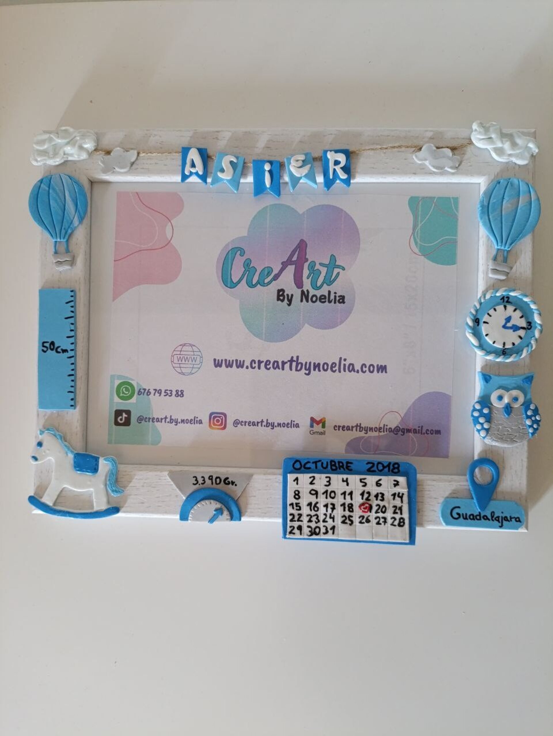 Marco de Fotos Natalicio personalizado infantil - 10