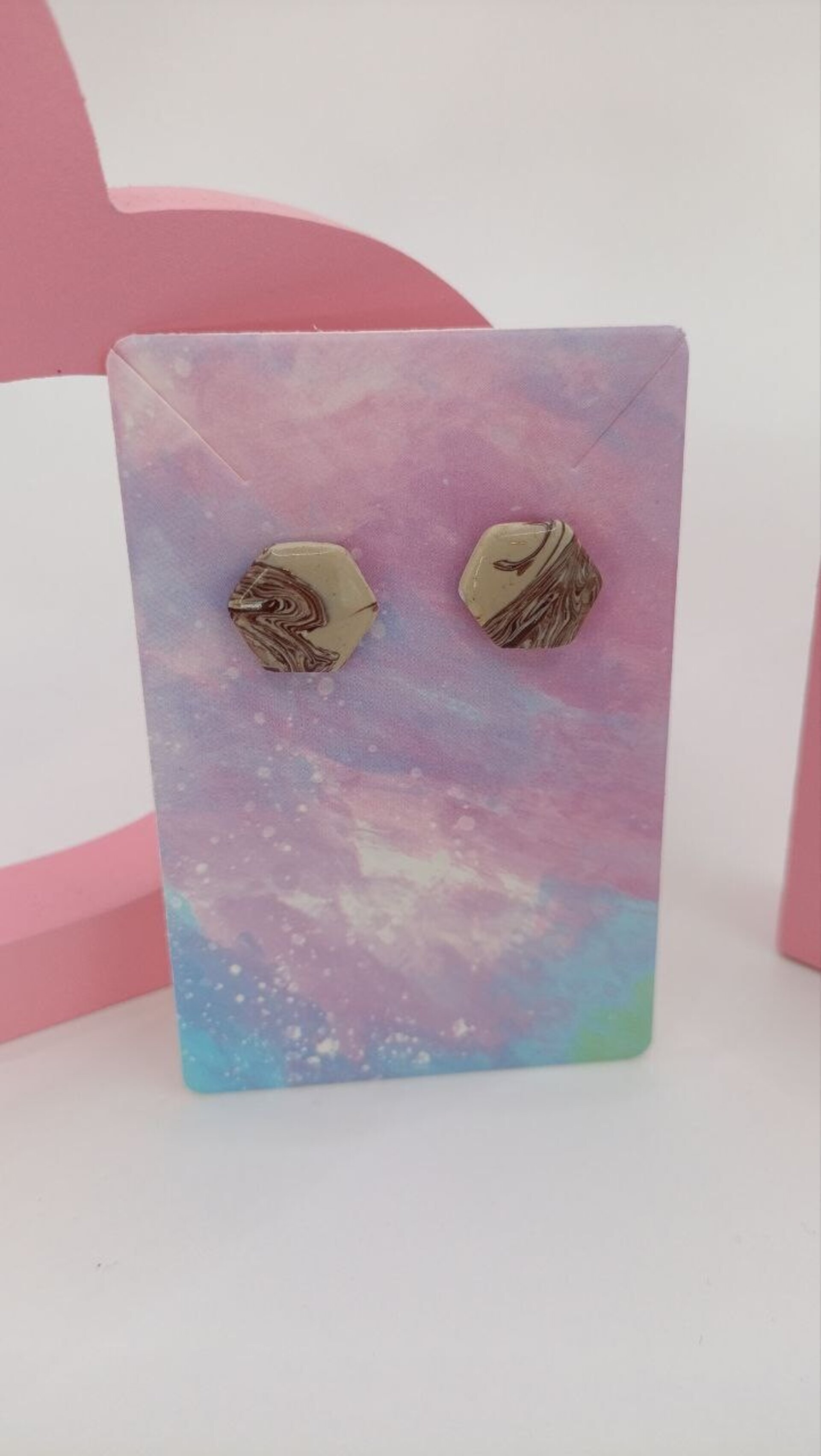 Pendientes Pequeños arcilla polimerica Geo Terrenal - 4