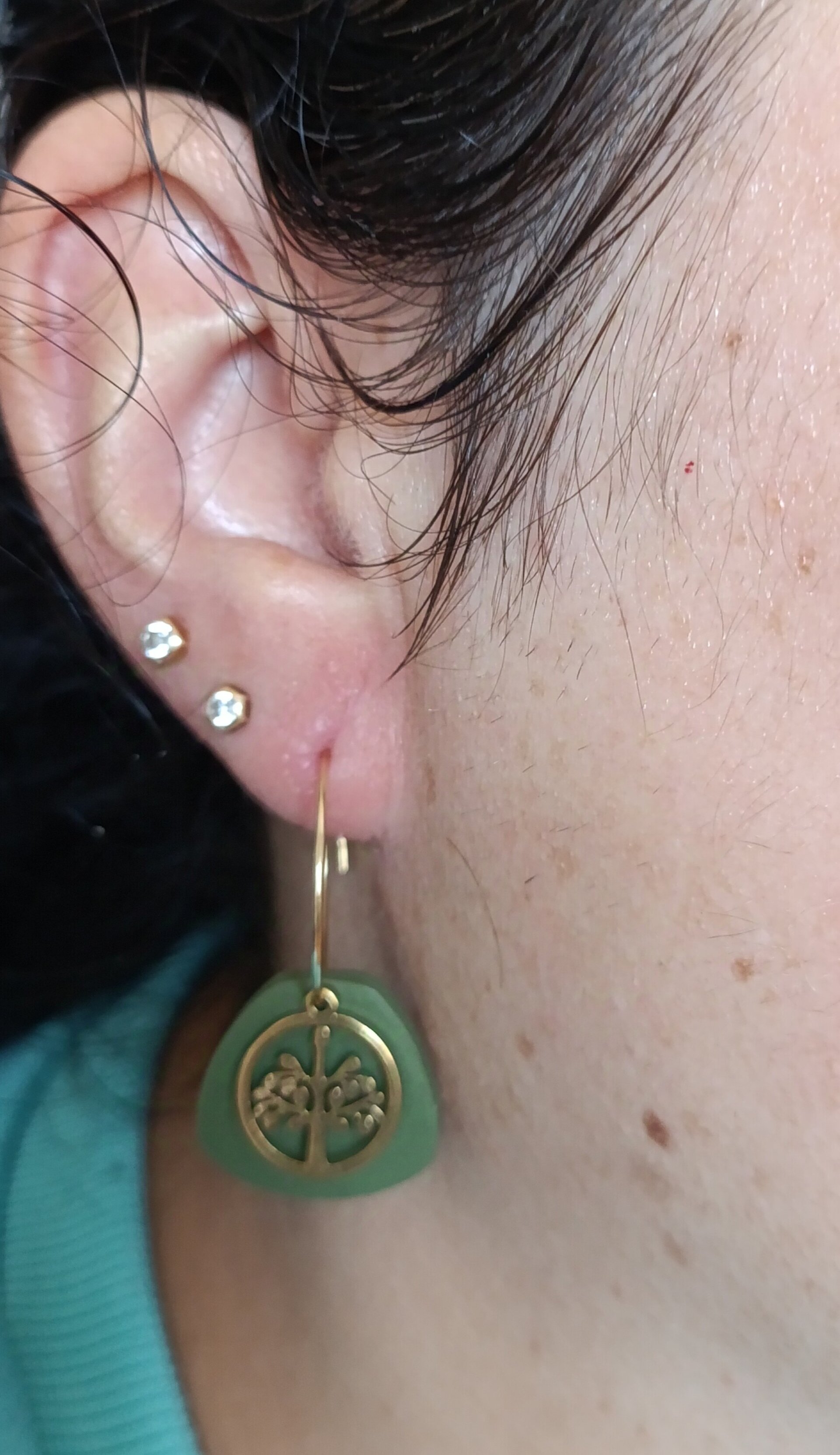 Pendientes aro Arbol de la vida - 3