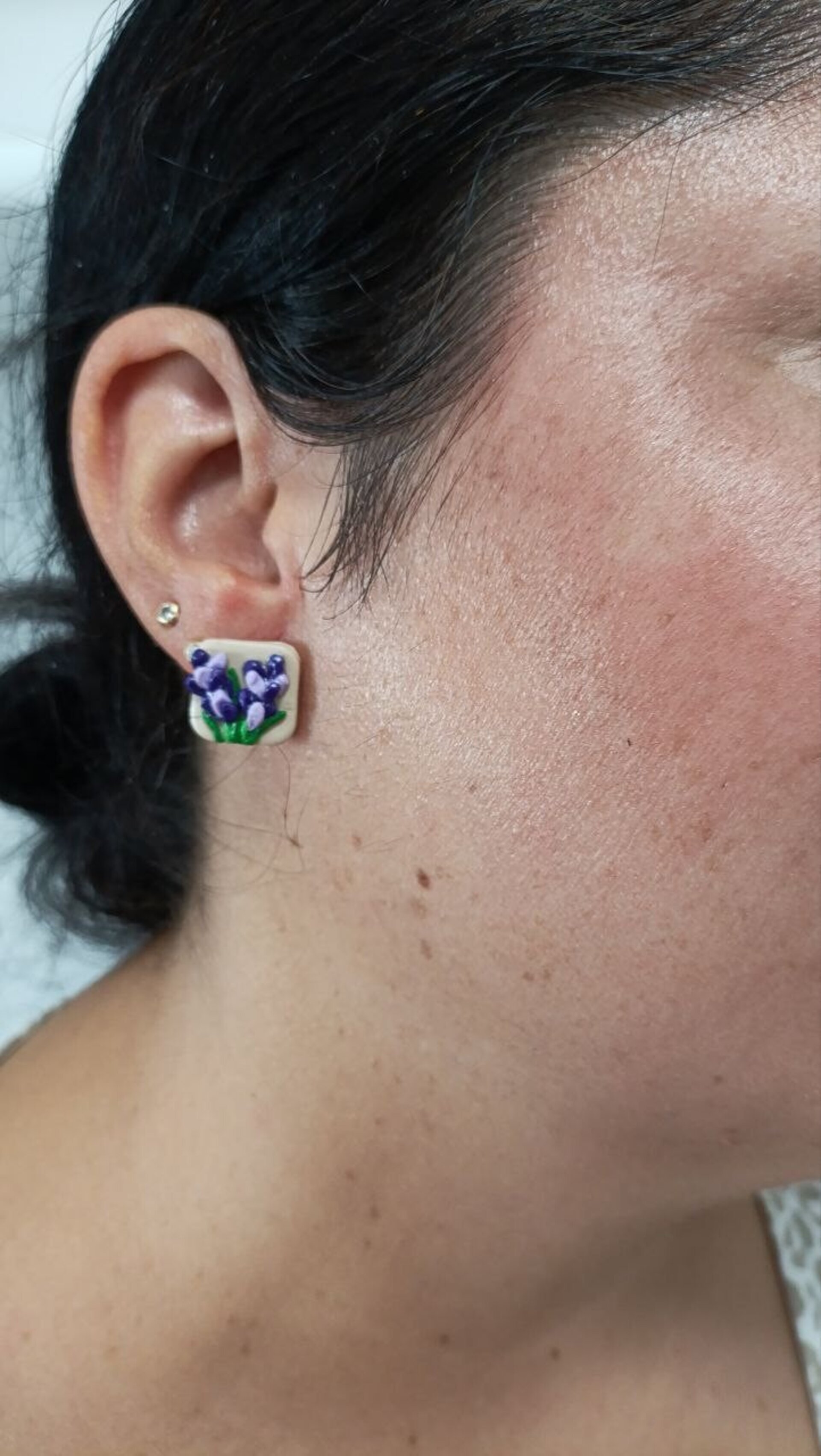 Pendientes pequeños Lavanda - 2