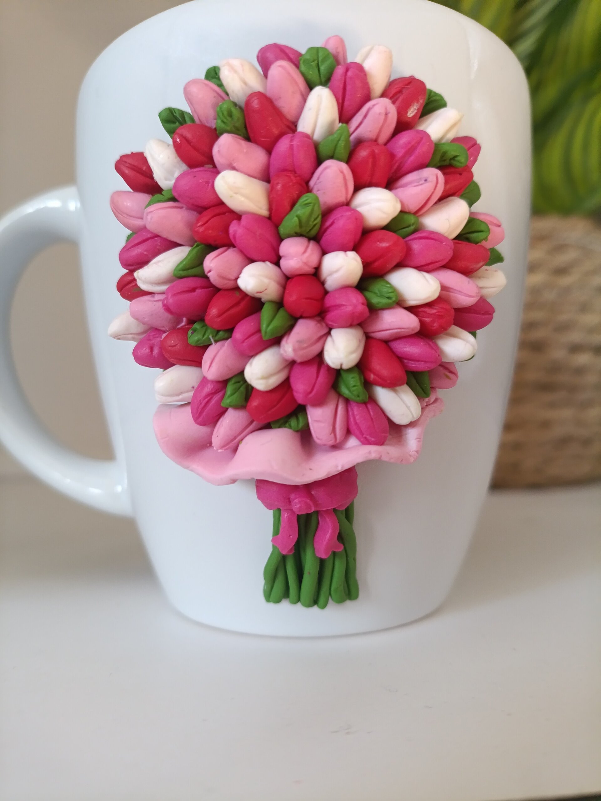 Taza ramo de tulipanes personalizada - 3