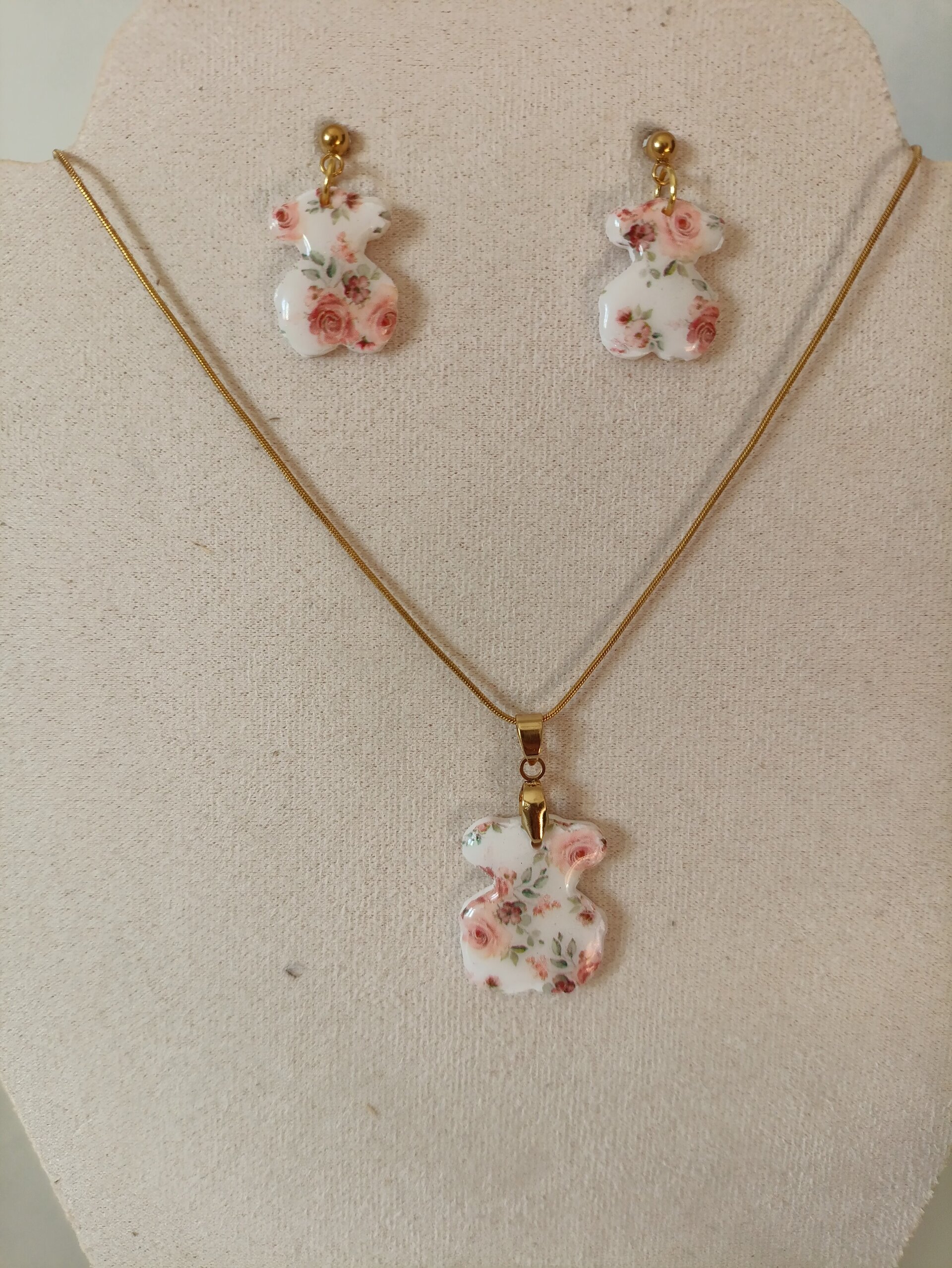 Conjunto pendientes y colgante Oso - 5