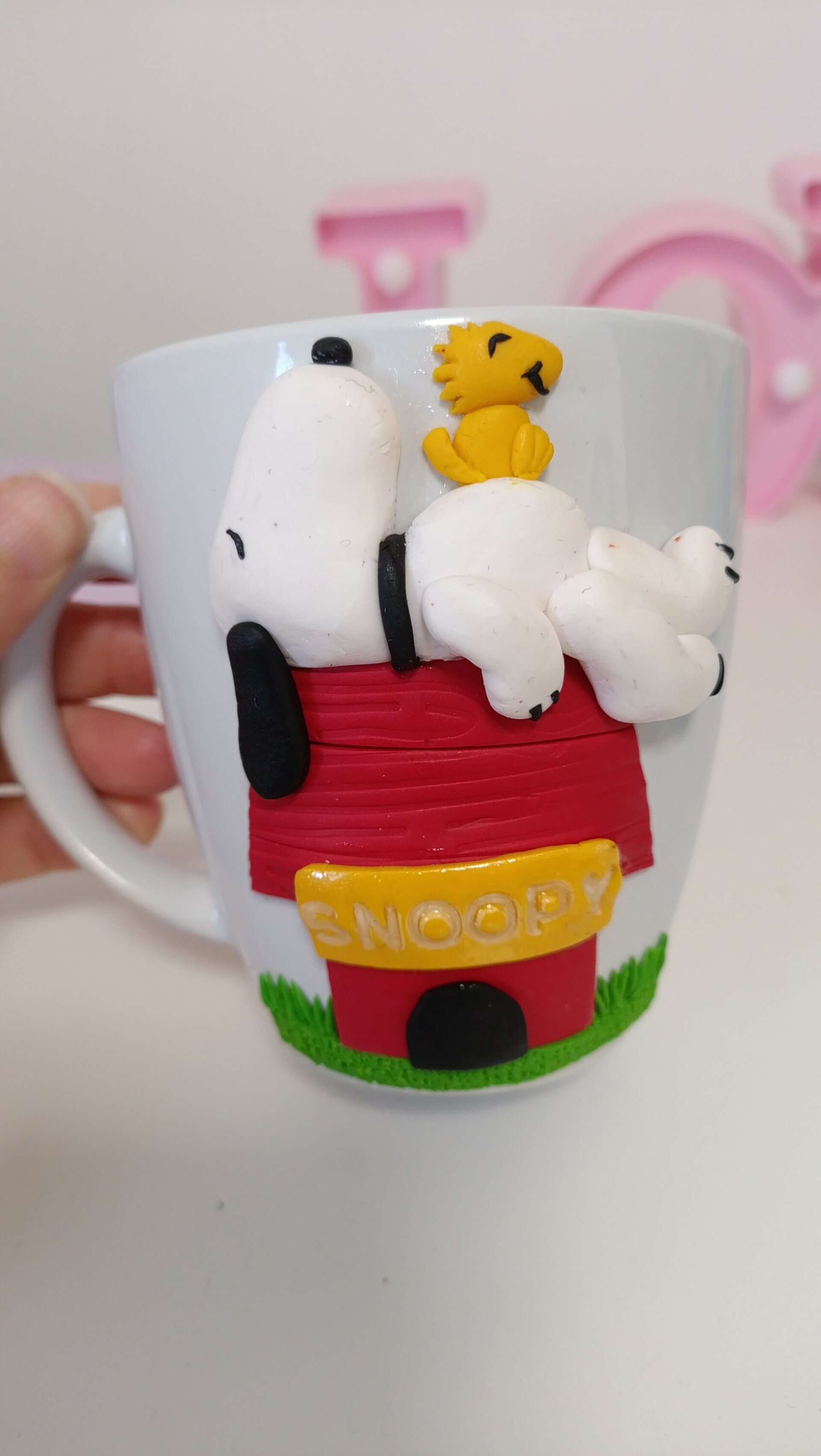 Taza personalizada Snoopy con nombre - 1