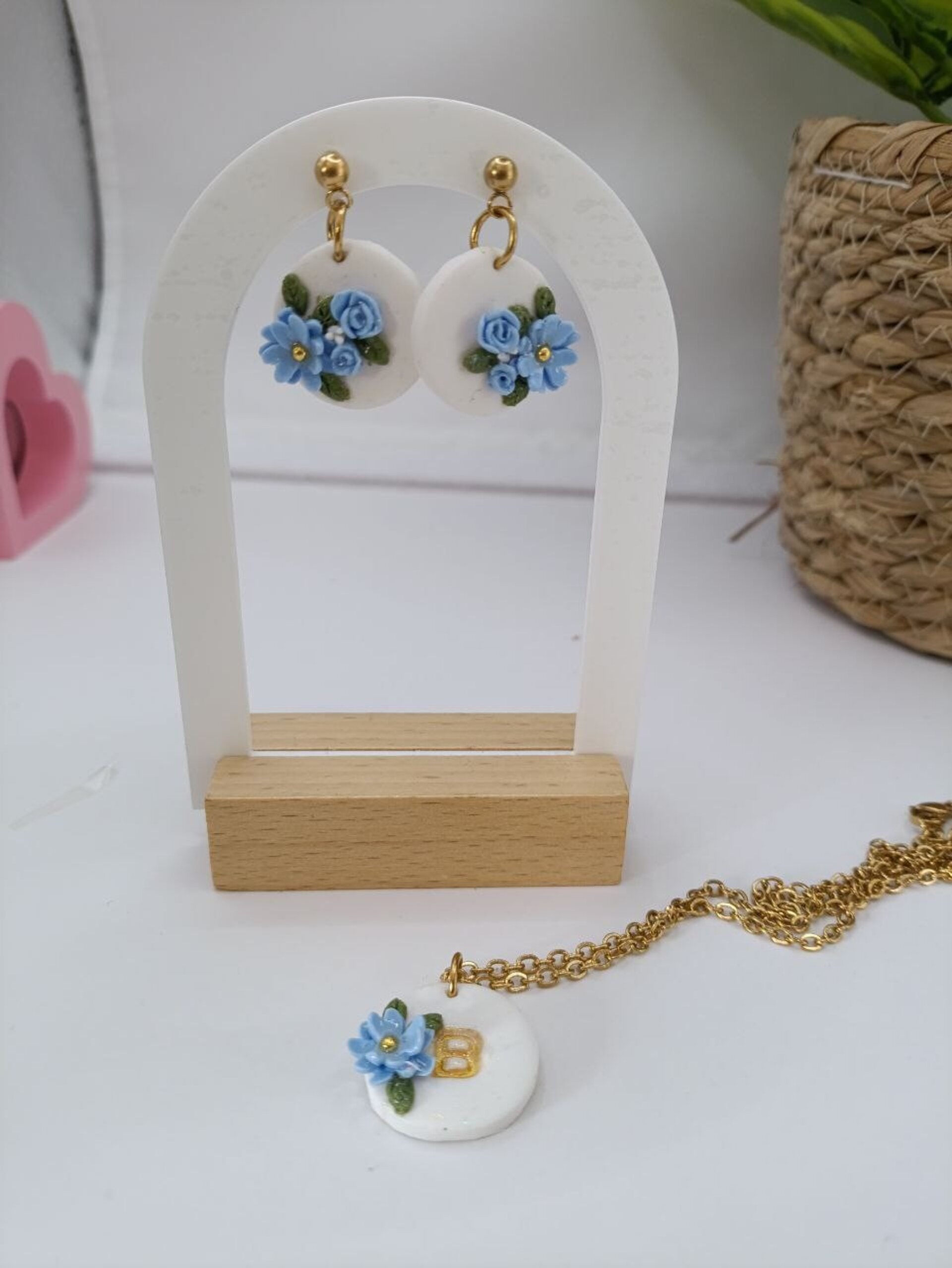 Conjunto de pendientes y colgante personalizado - 5