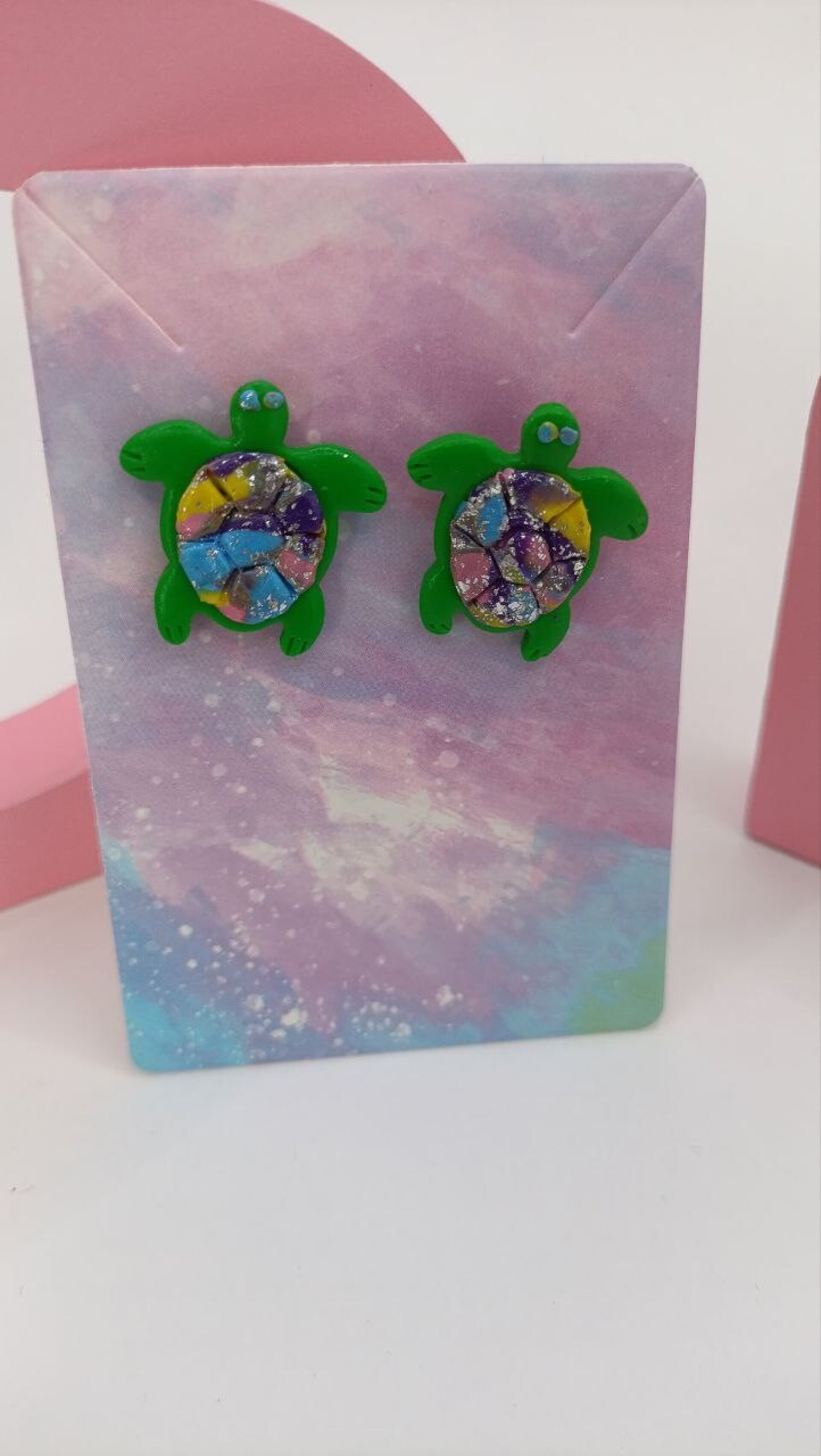 Pendientes Tortuga sicodelic - 5