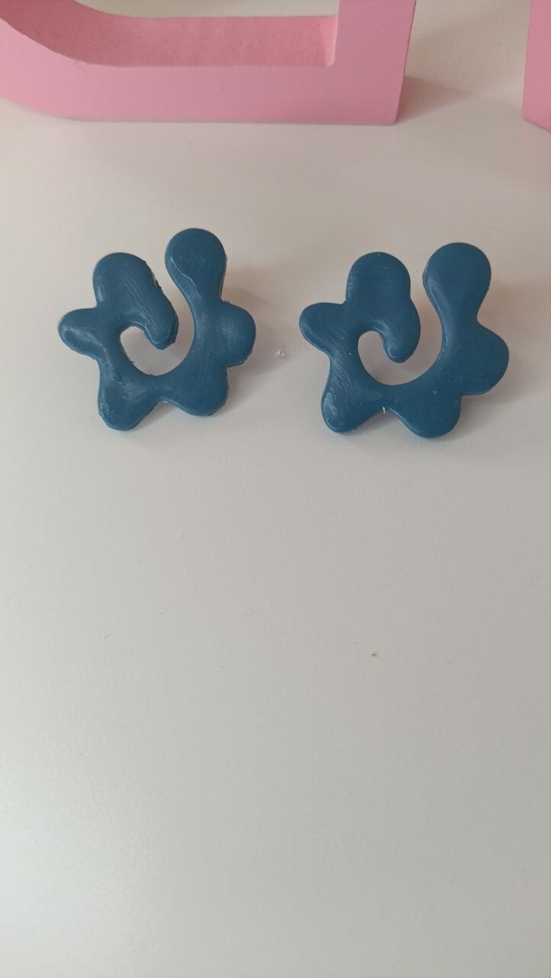 Pendientes Flow Azul verdoso - 2