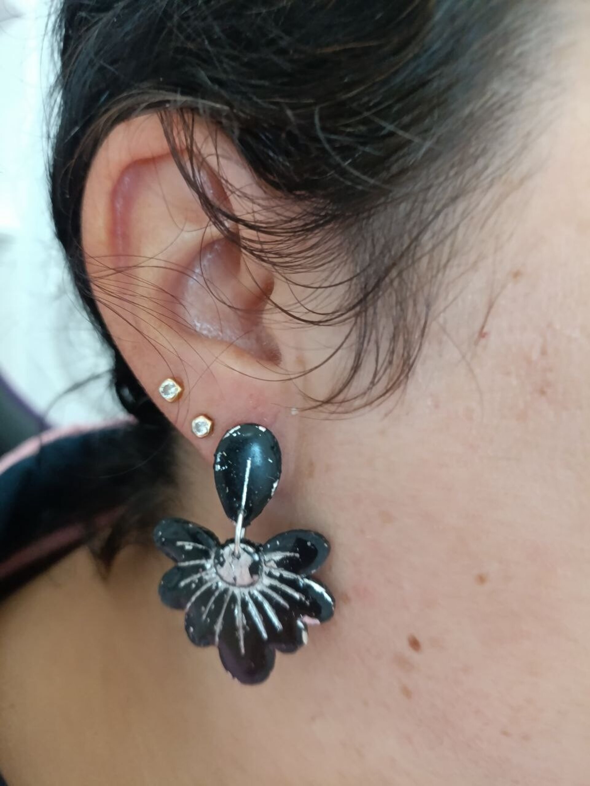 Pendientes de acero y arcilla Margarita Glam - 9