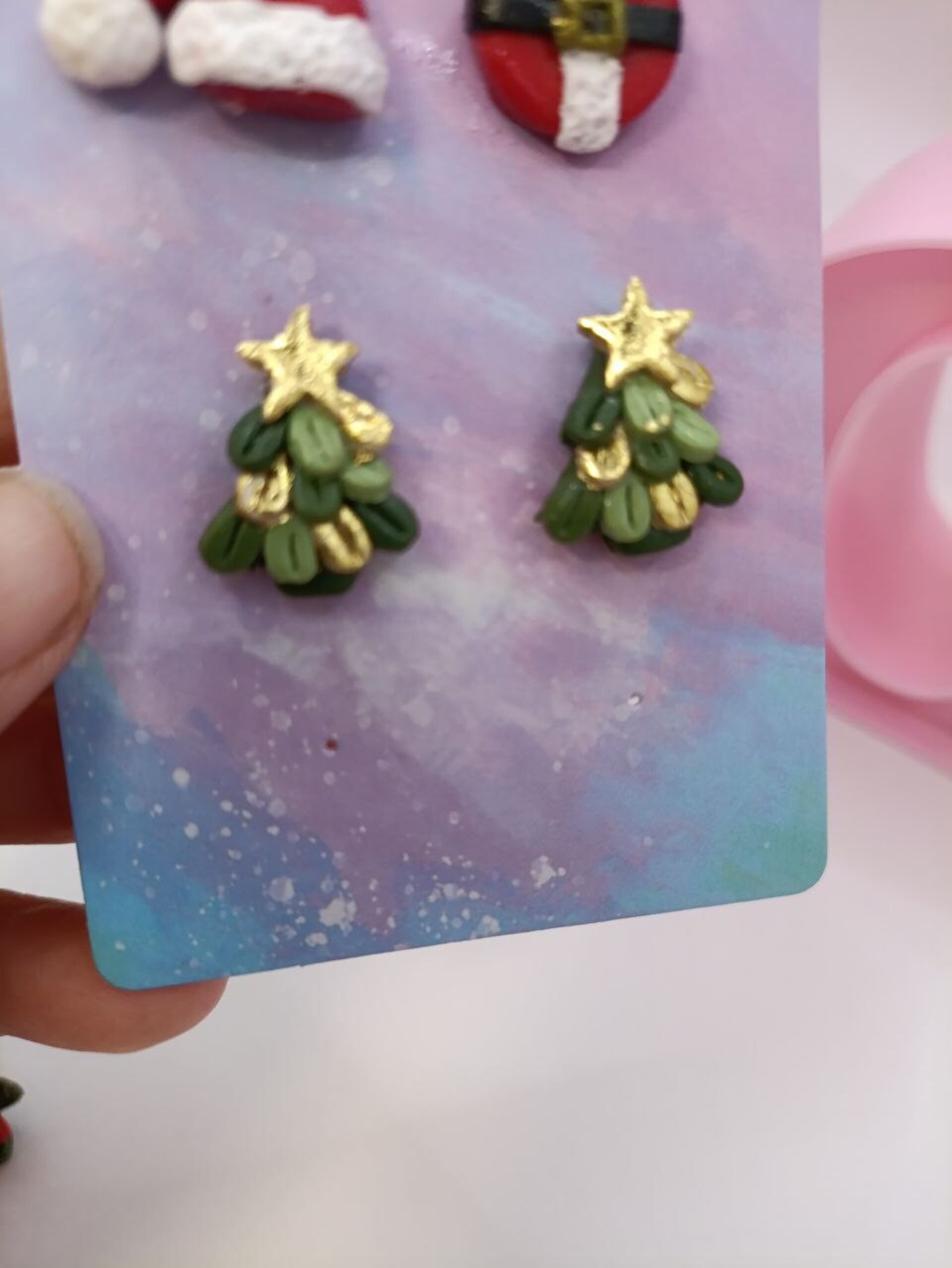 Pendientes pequeños edicion Navidad, pares sueltos - varios modelos - 11