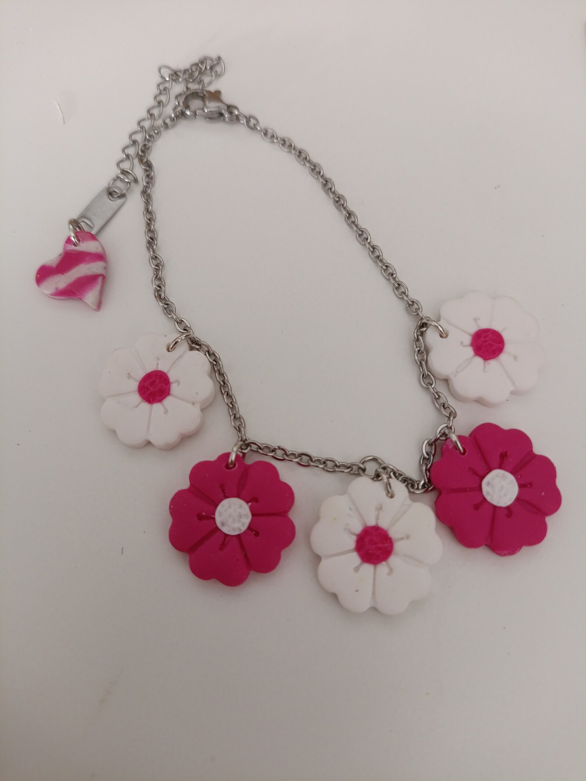 Pulsera charms flores - 2