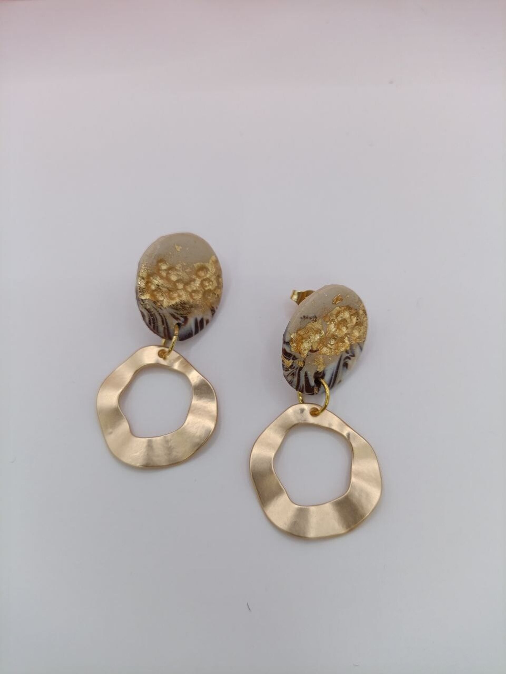Pendientes de arcilla polimerica Circulo terrenal - 2
