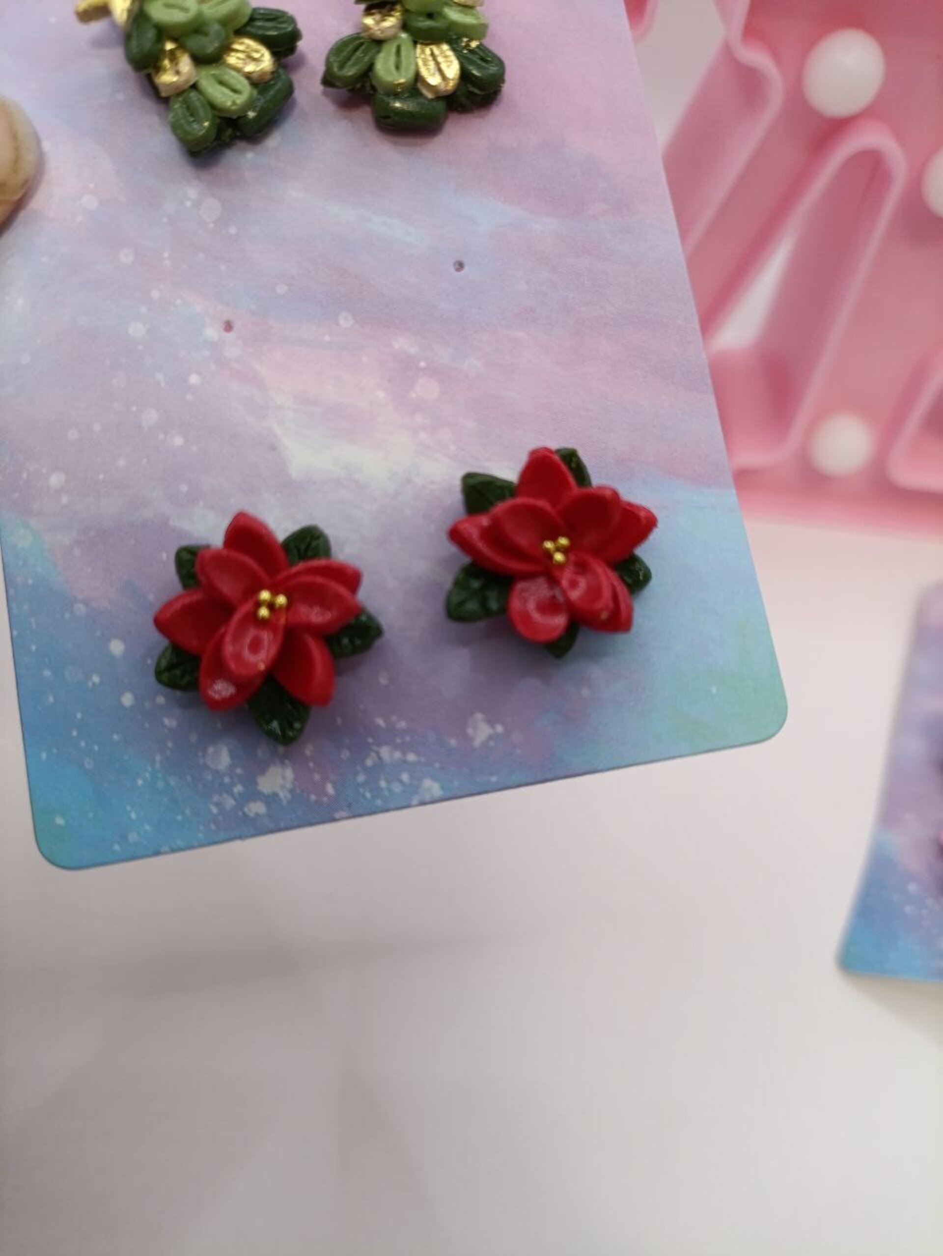 Pendientes pequeños edicion Navidad, pares sueltos - varios modelos - 18