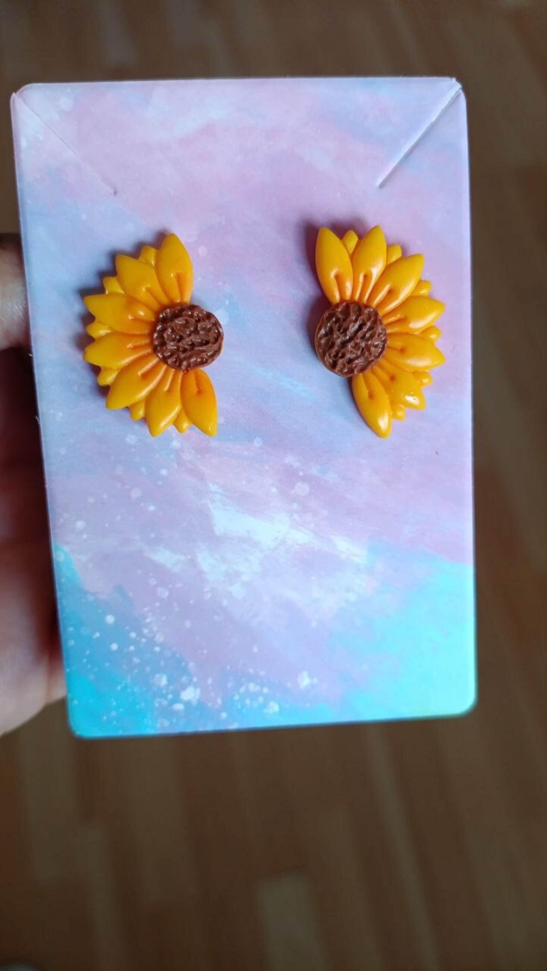 Pendientes Medio Girasol - 4