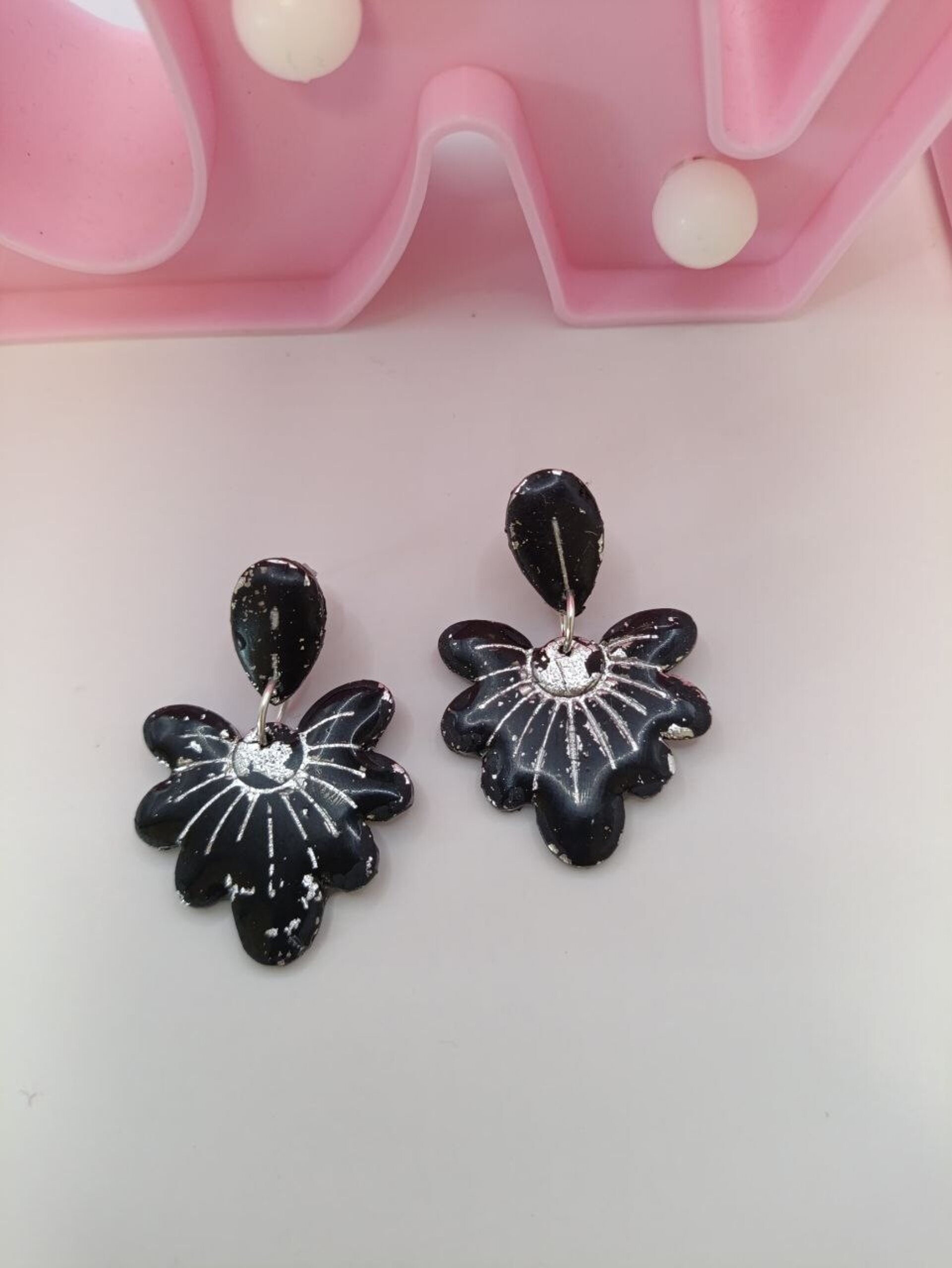 Pendientes de acero y arcilla Margarita Glam - 5