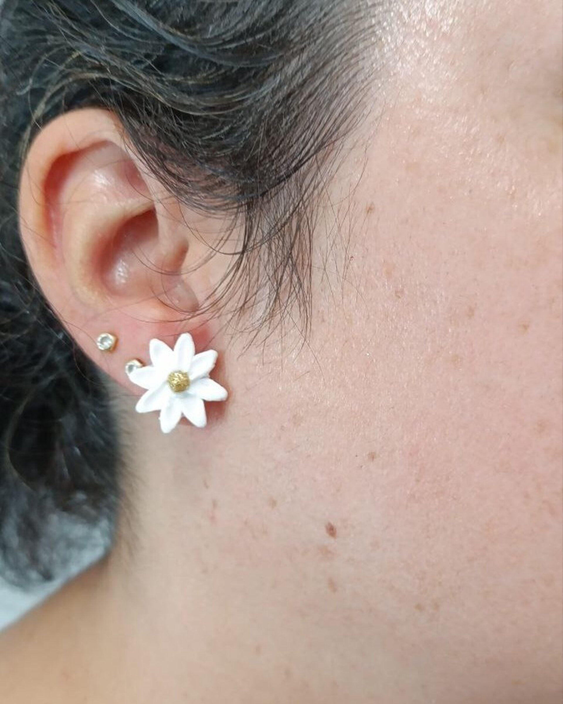 Pendientes pequeños Margarita Gold - 9