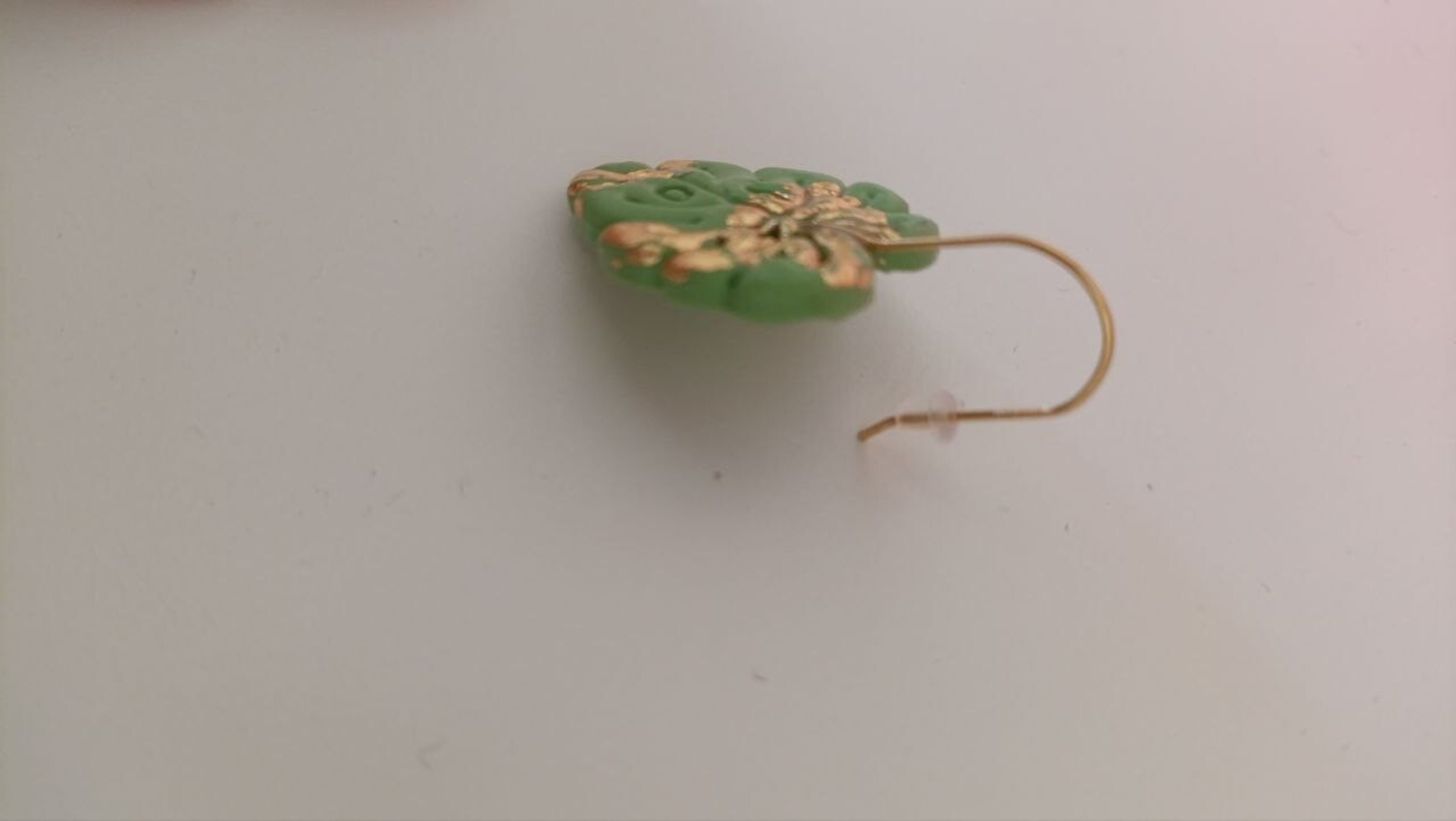 Pendientes de Arcilla polimerica modelo Adán Verde - 4