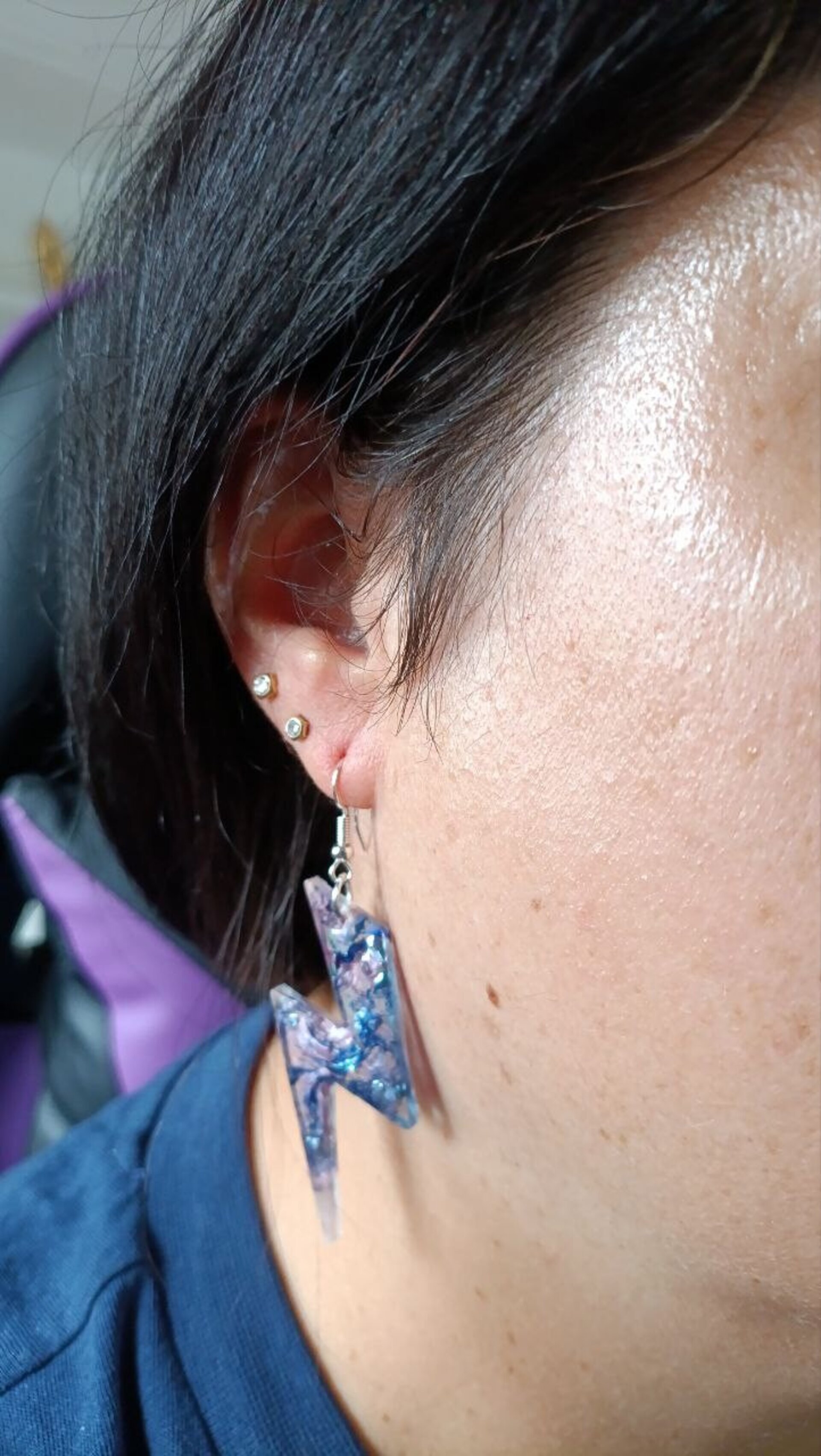 Pendientes de Resina Rayos - 5