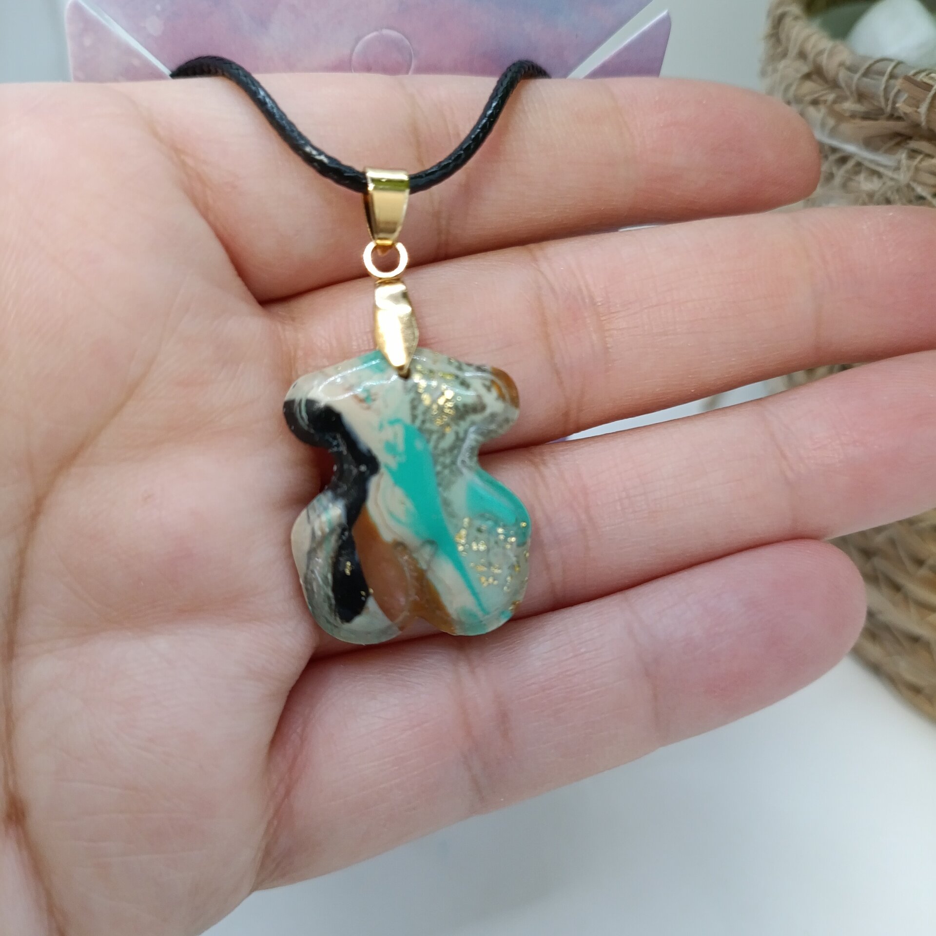 Colgante oso estampado - 2