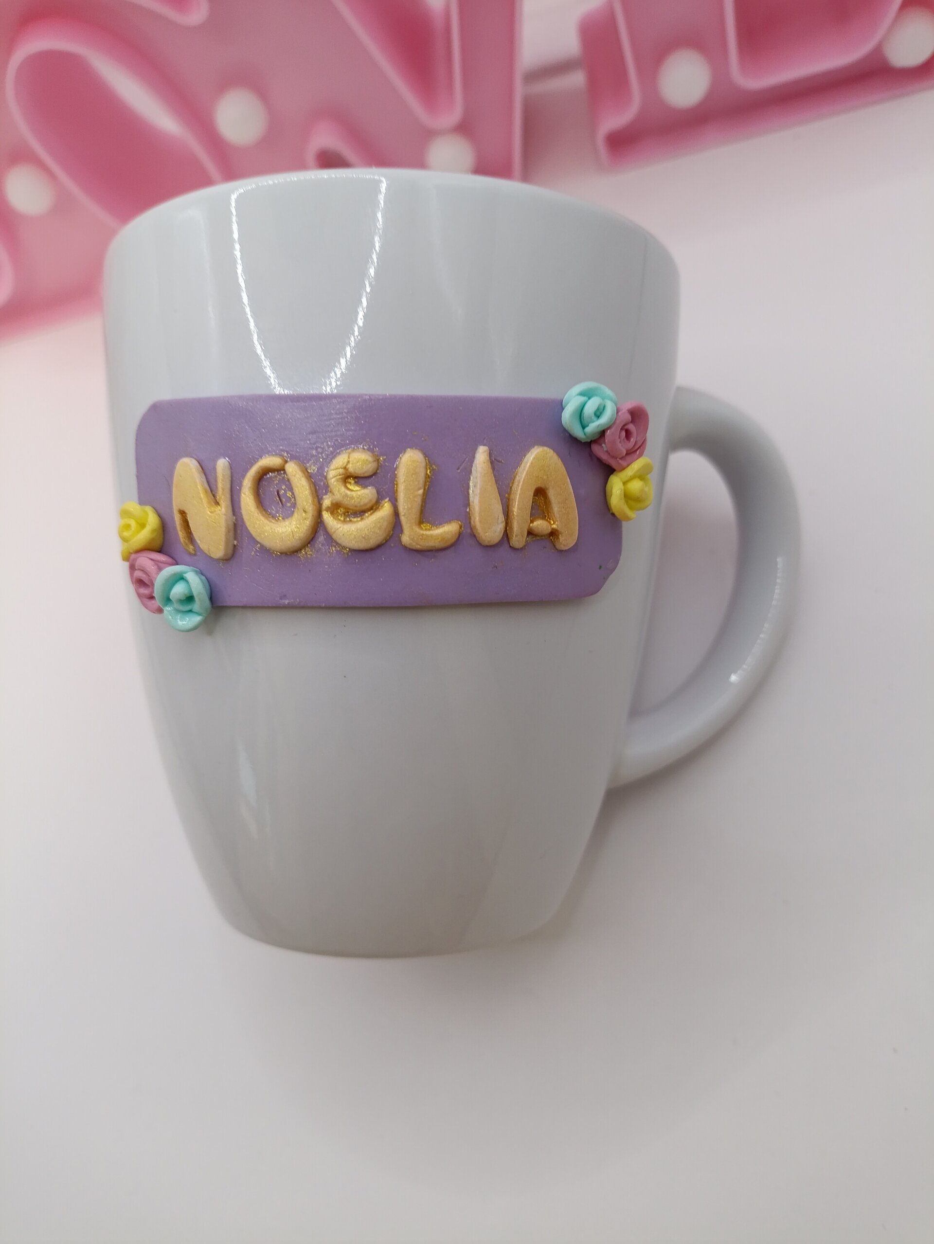 Taza personalizada Unicornio con nombre, hecha a mano - 3