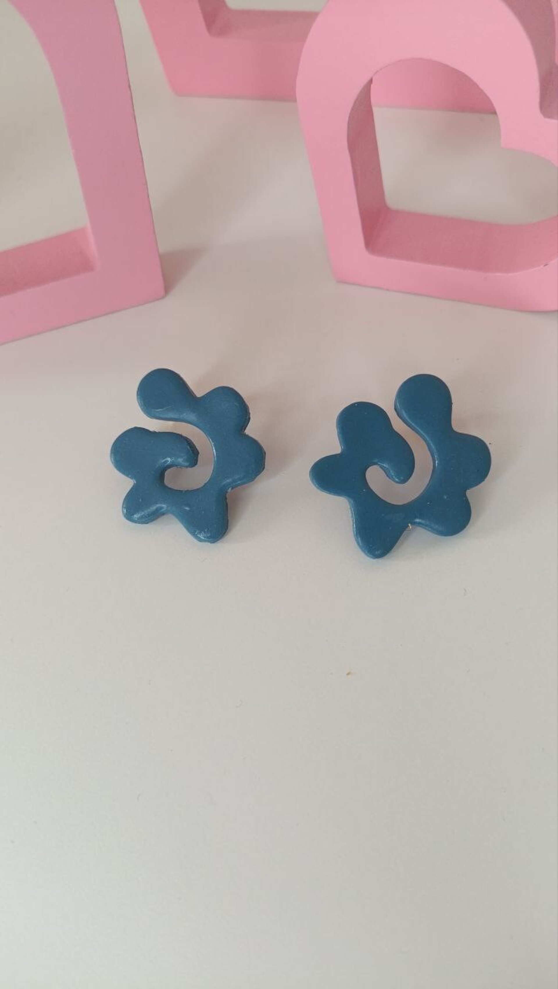 Pendientes Flow Azul verdoso - 5