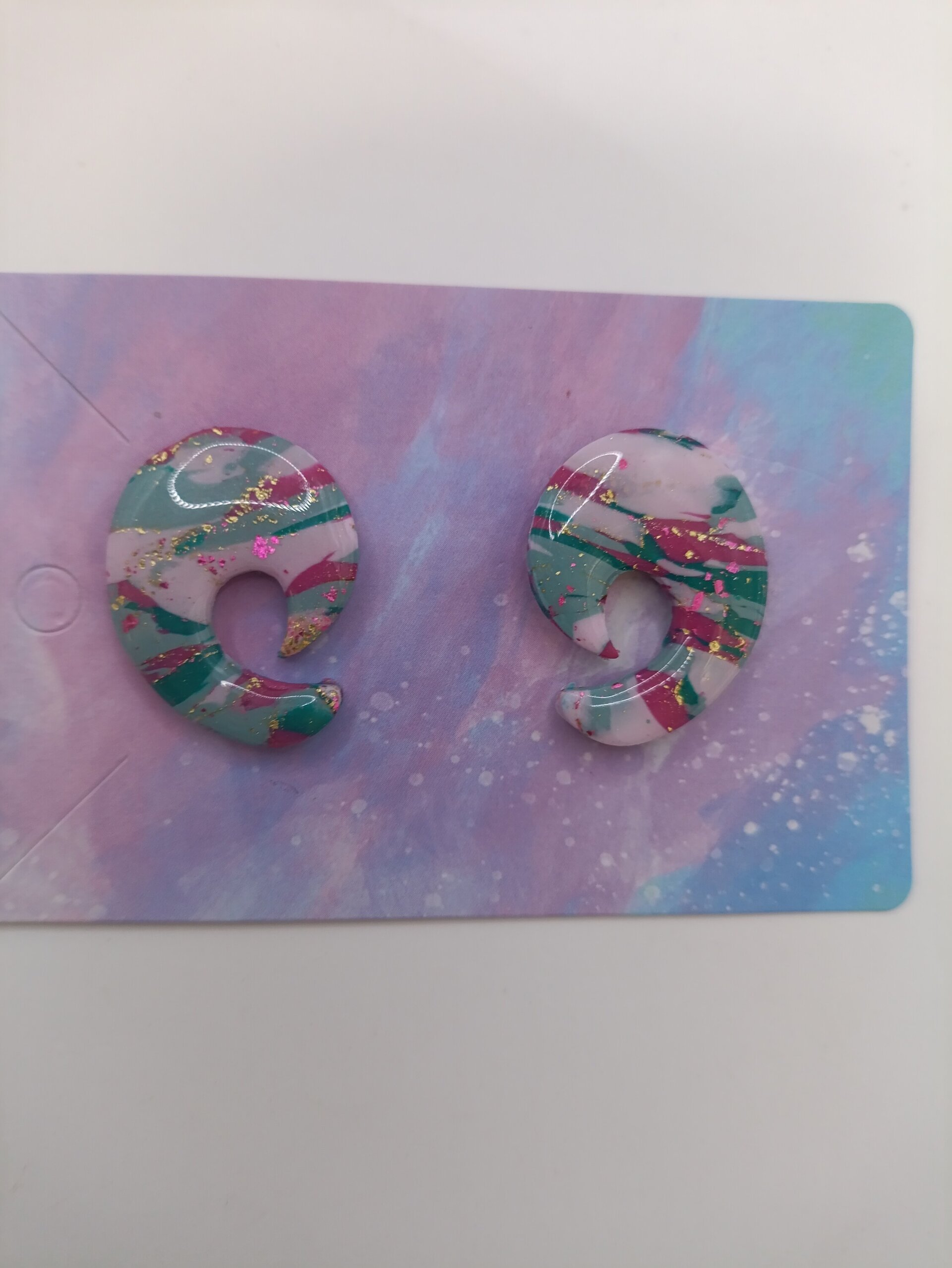 Pendientes espiral jade - 4