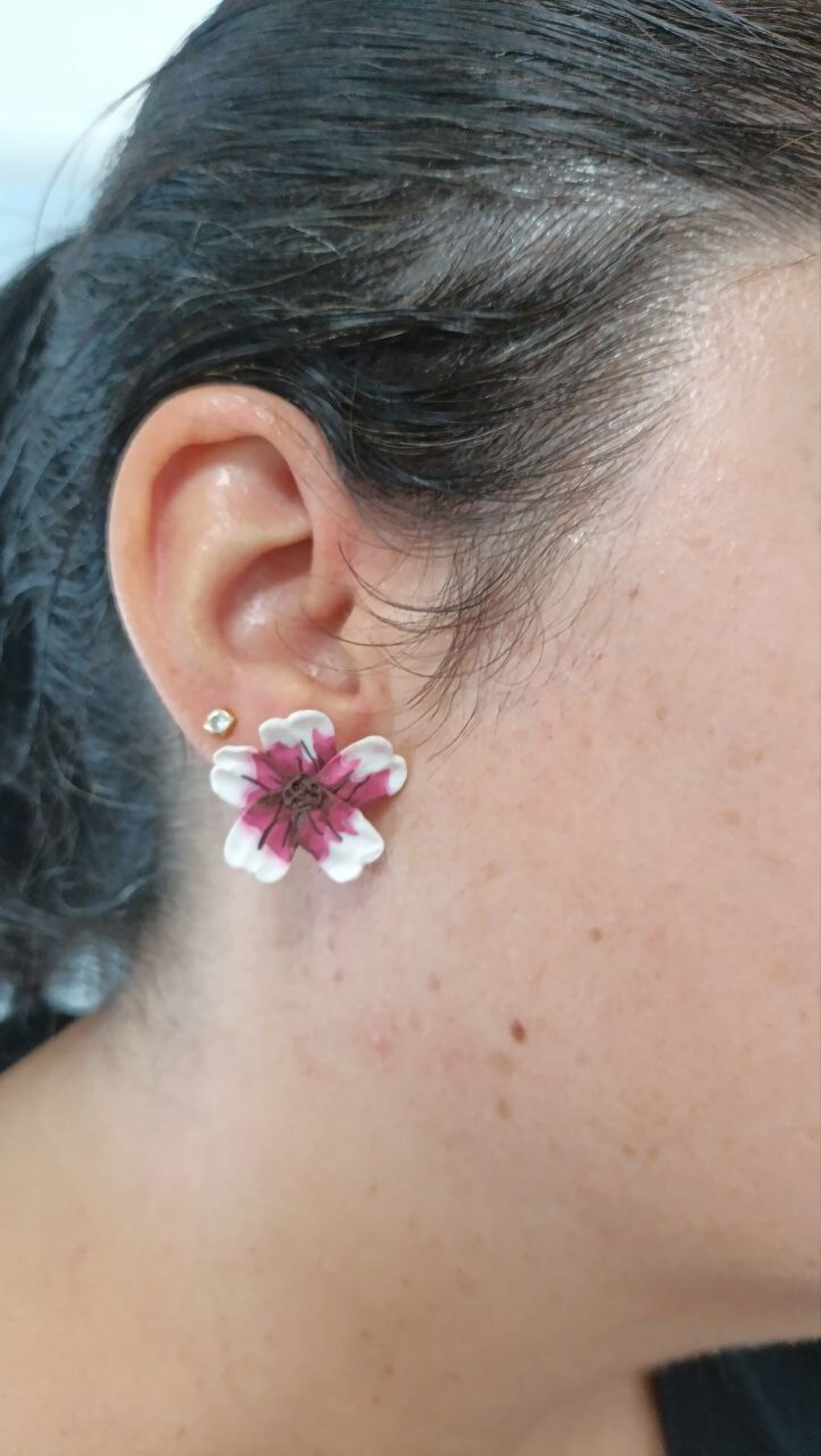Pendientes de arcilla Flor Nala - 3