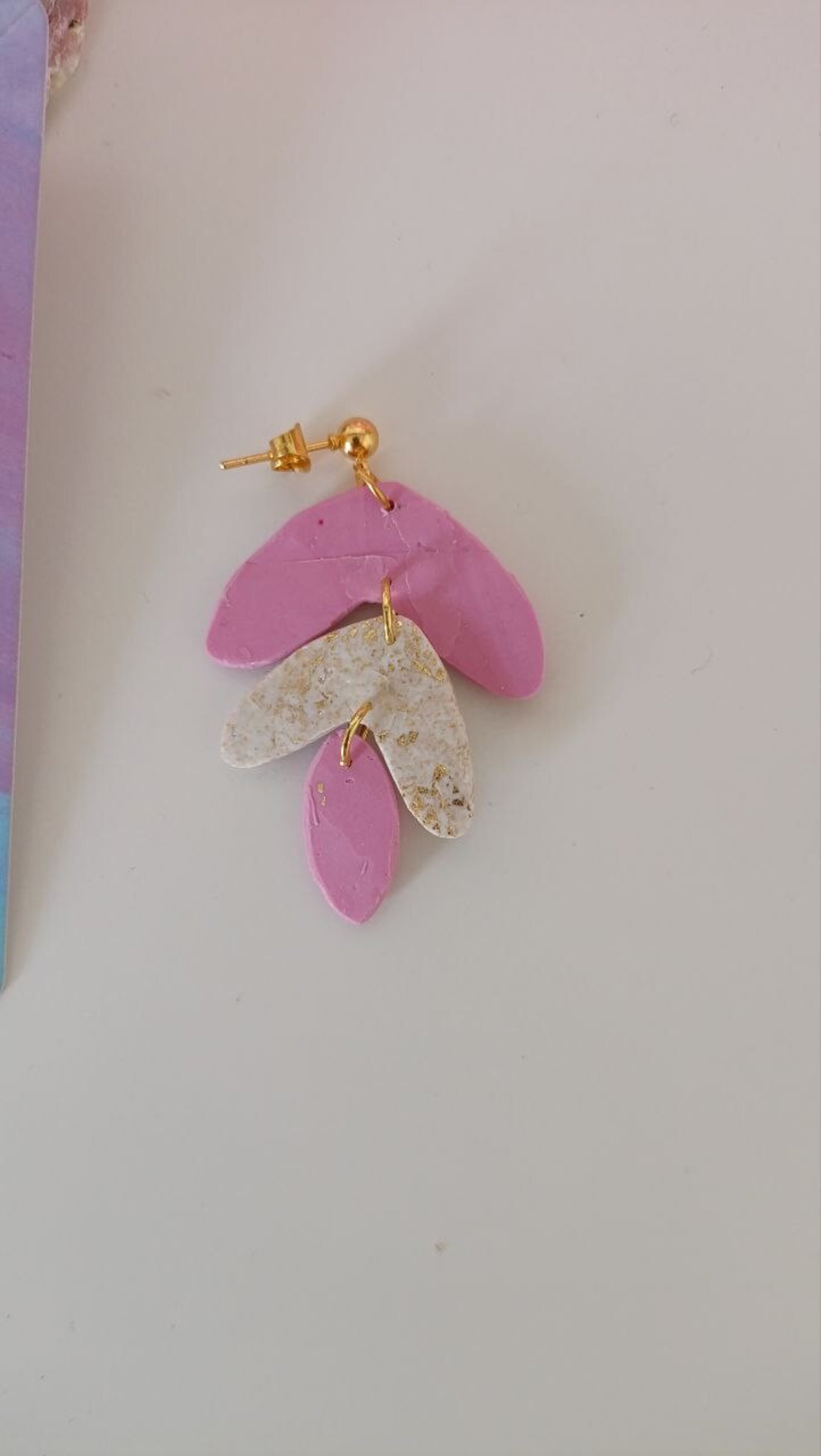 Pendientes Largos Sof Rosa - 5