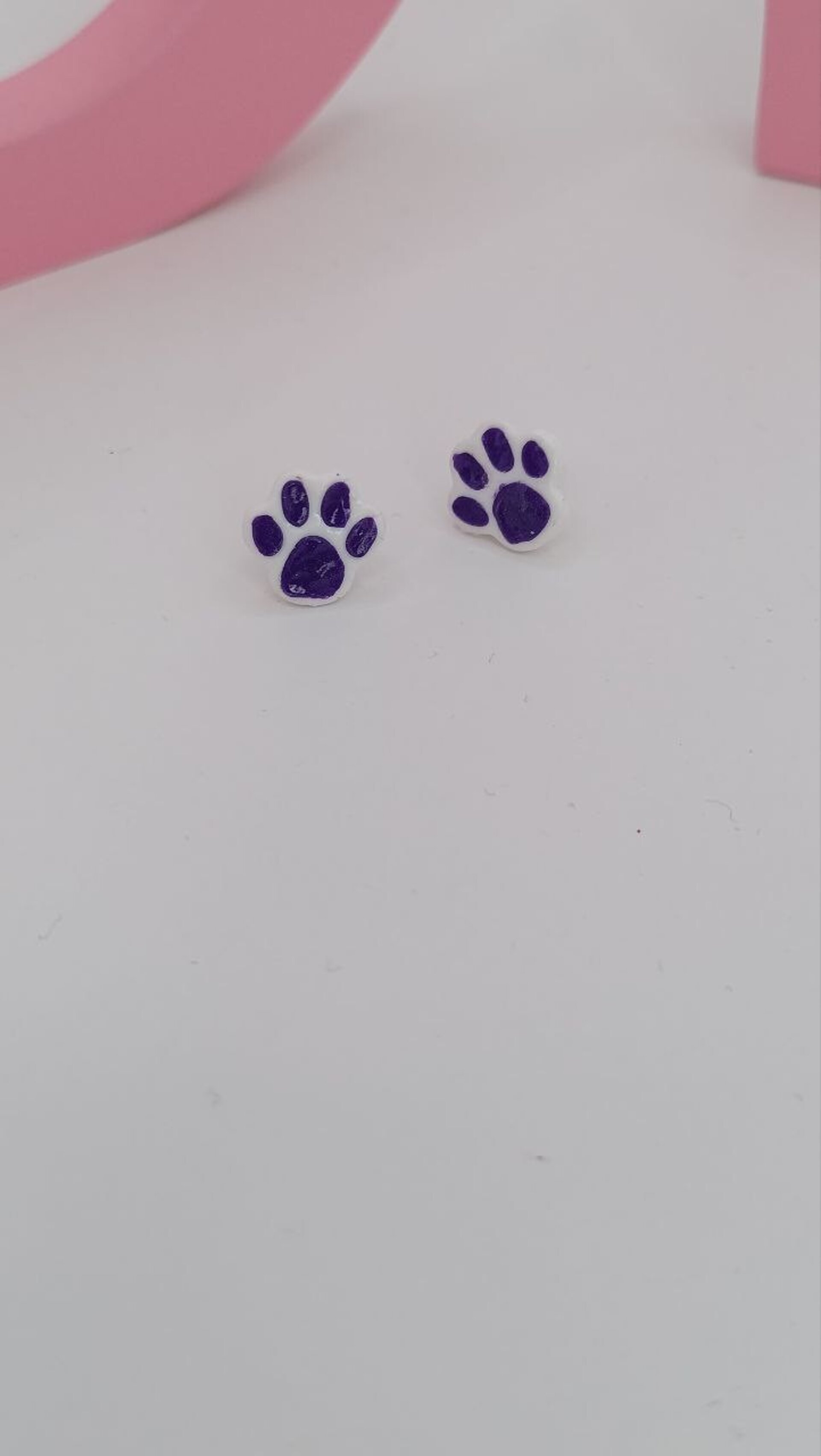 Pendientes pequeños para niña o mujer Huella - 6