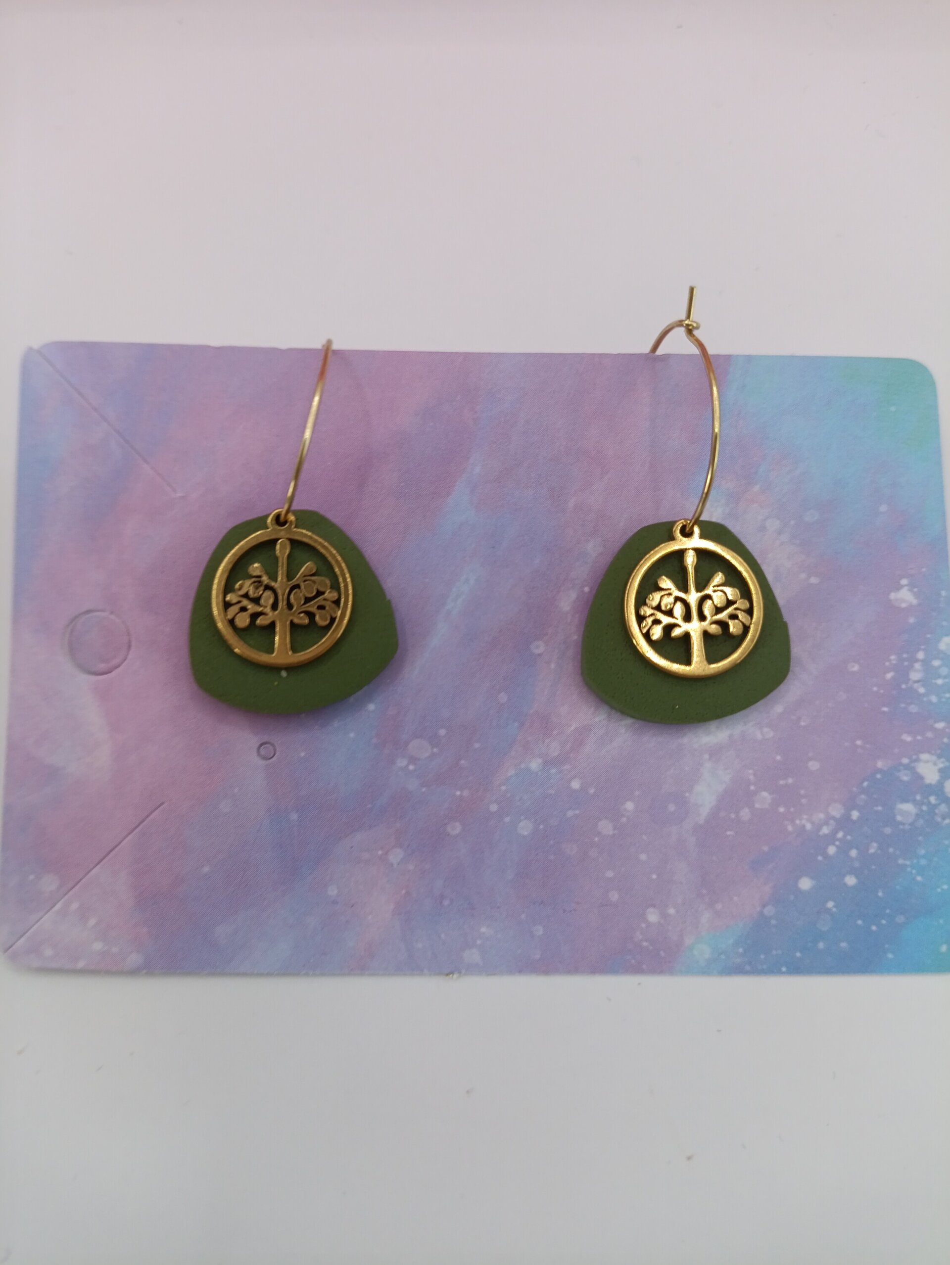 Pendientes aro Arbol de la vida - 5